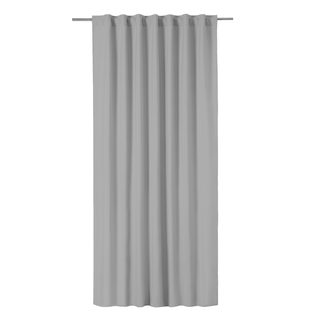 Tenda Annalise grigio, oscurante con rivestimento, fettuccia e passanti nascosti 140x280 cm INSPIRE