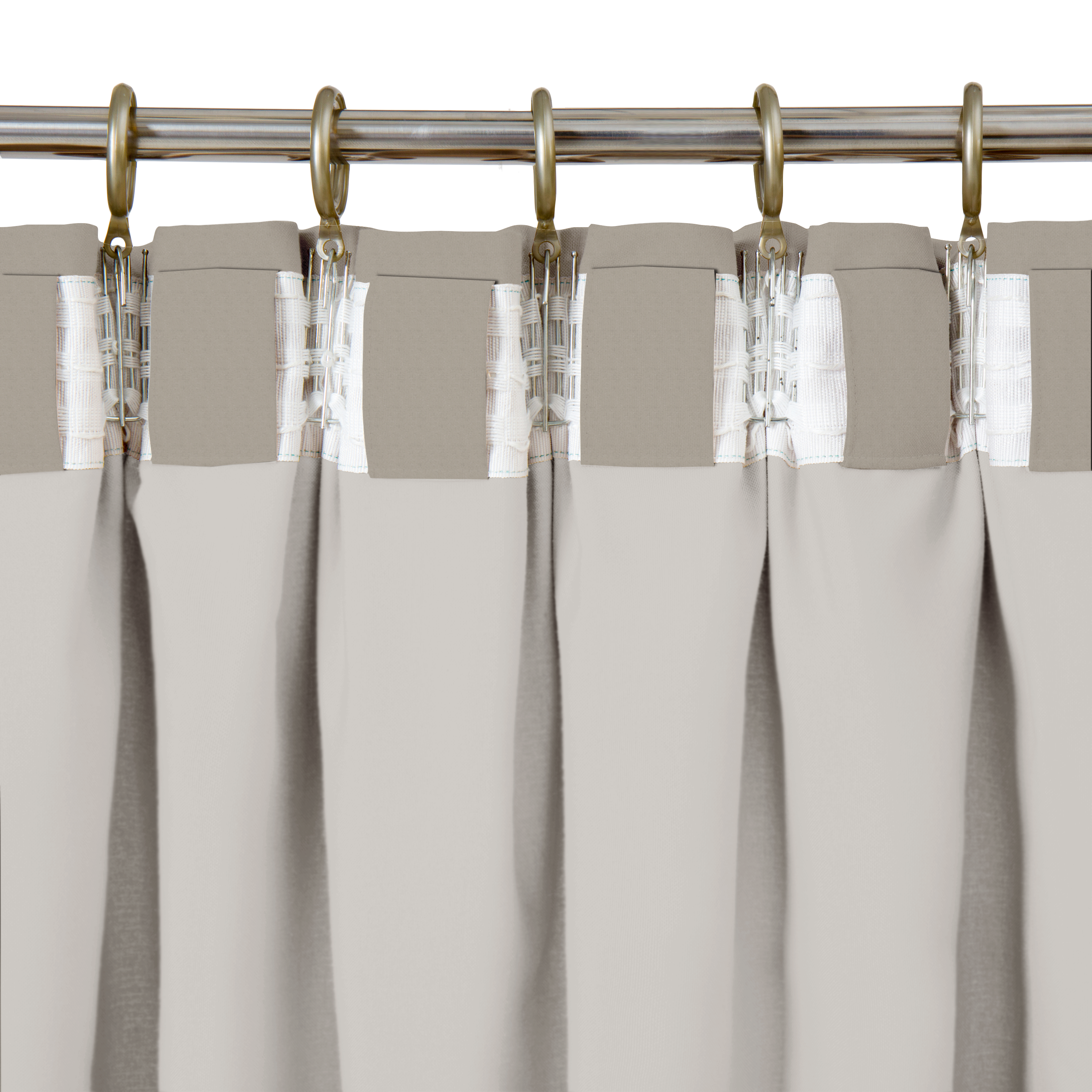 Cortinado fita e/ou presilha blackout Annalise 140x280cm bege Inspire - 5