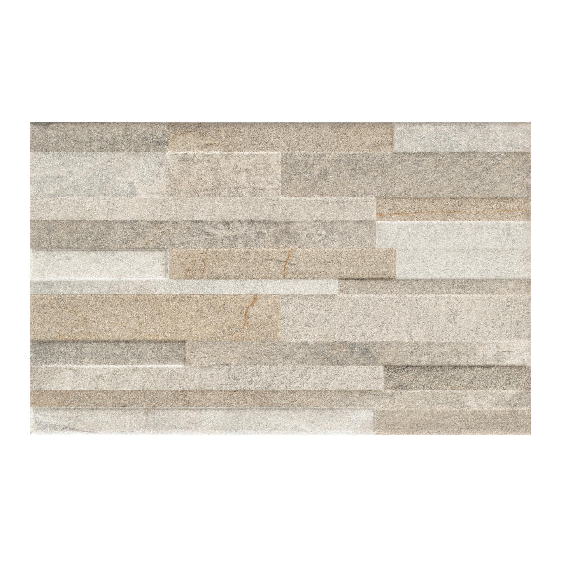 Piastrella da rivestimento interno in maiolica 25 x 40 cm smaltato beige opaco Walk Muretto Mix traffico medio forte (pei 3/5) Sp. 7 mm 1.7 mq - 13