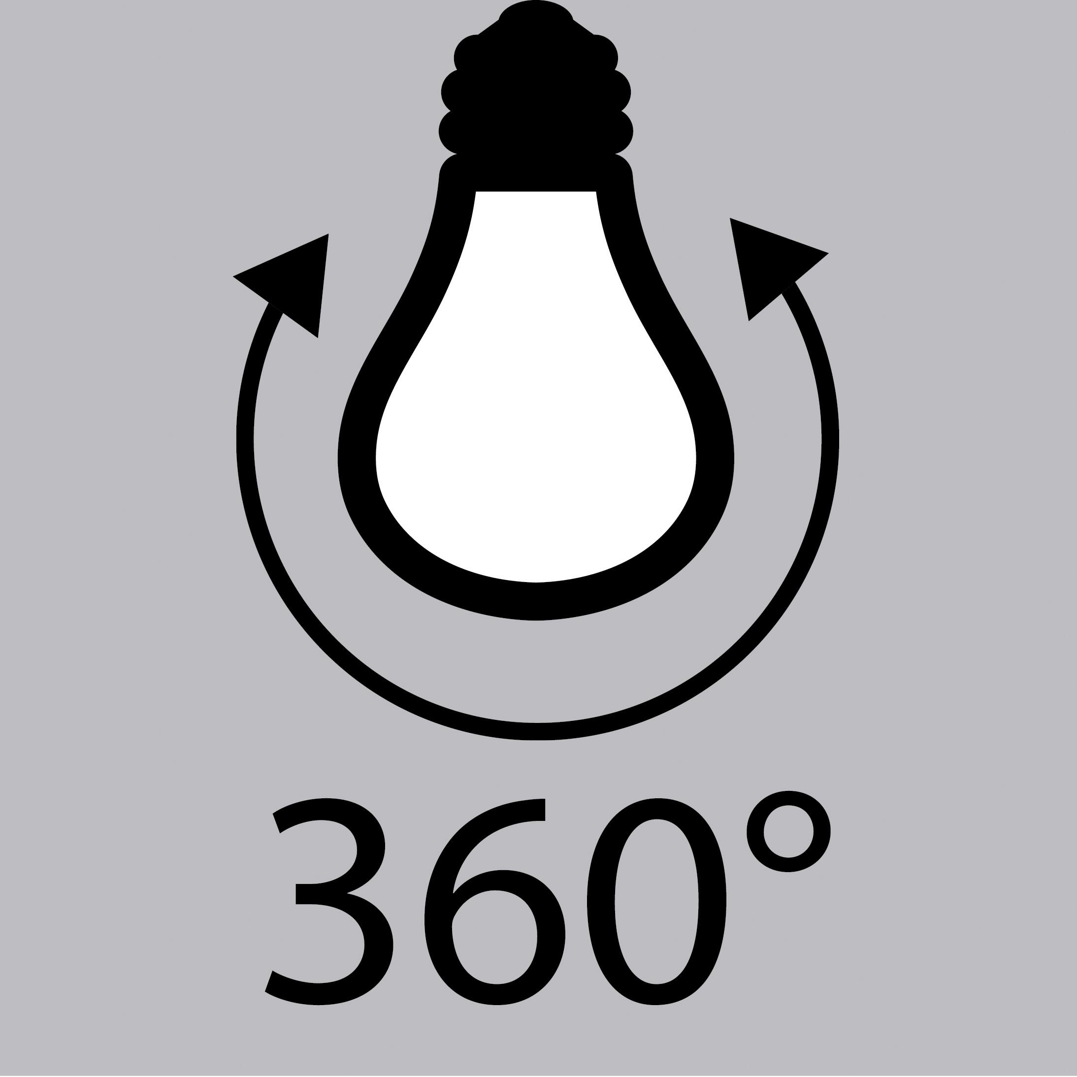 Lampadina LED, E27 globo, opaco, luce calda, 8W= 1055 LM (equiv 75 W), 360°, LEXMAN - 3