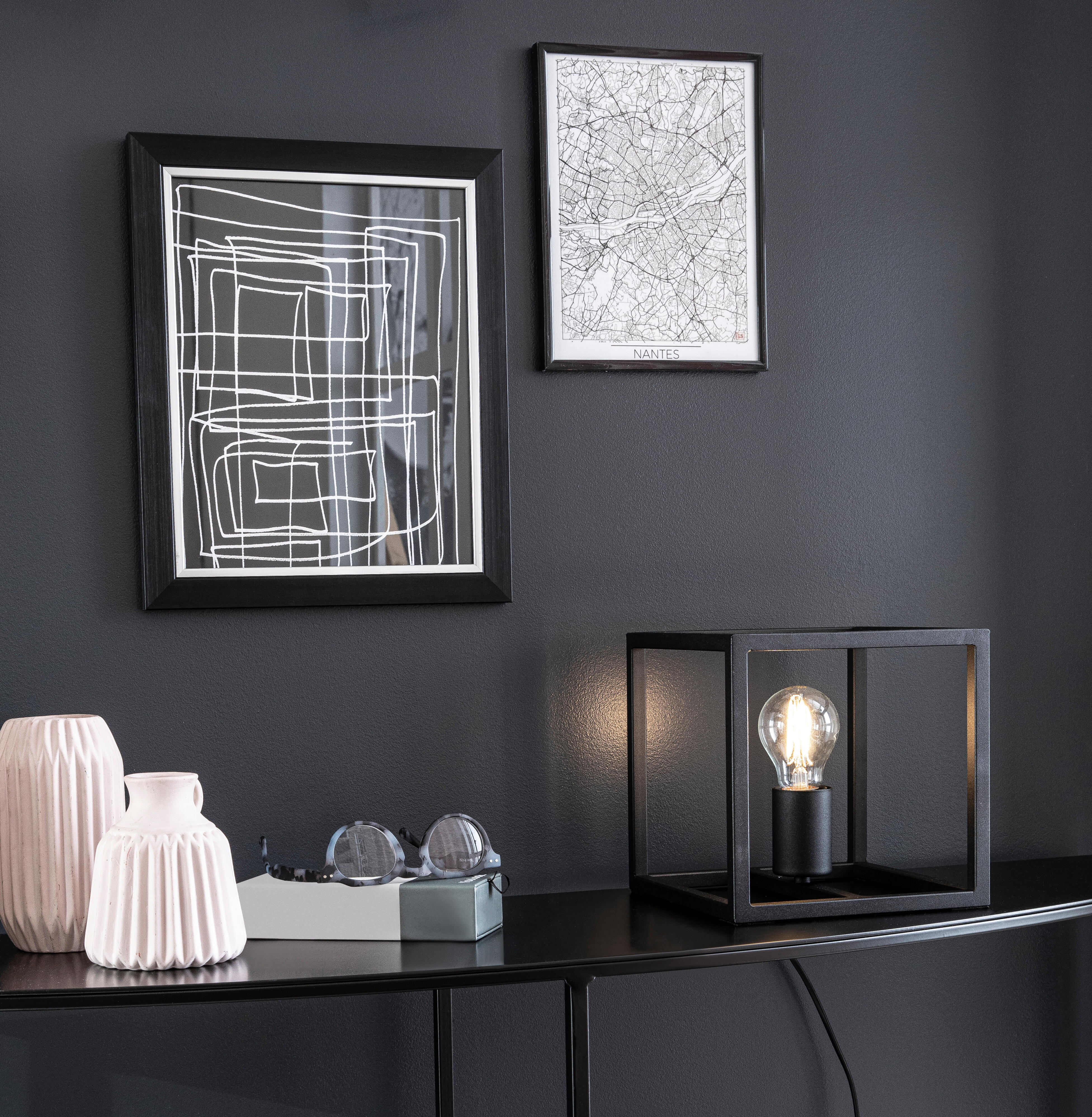 Moldura Lila 40 x 50 cm pvc preto Inspire - 21