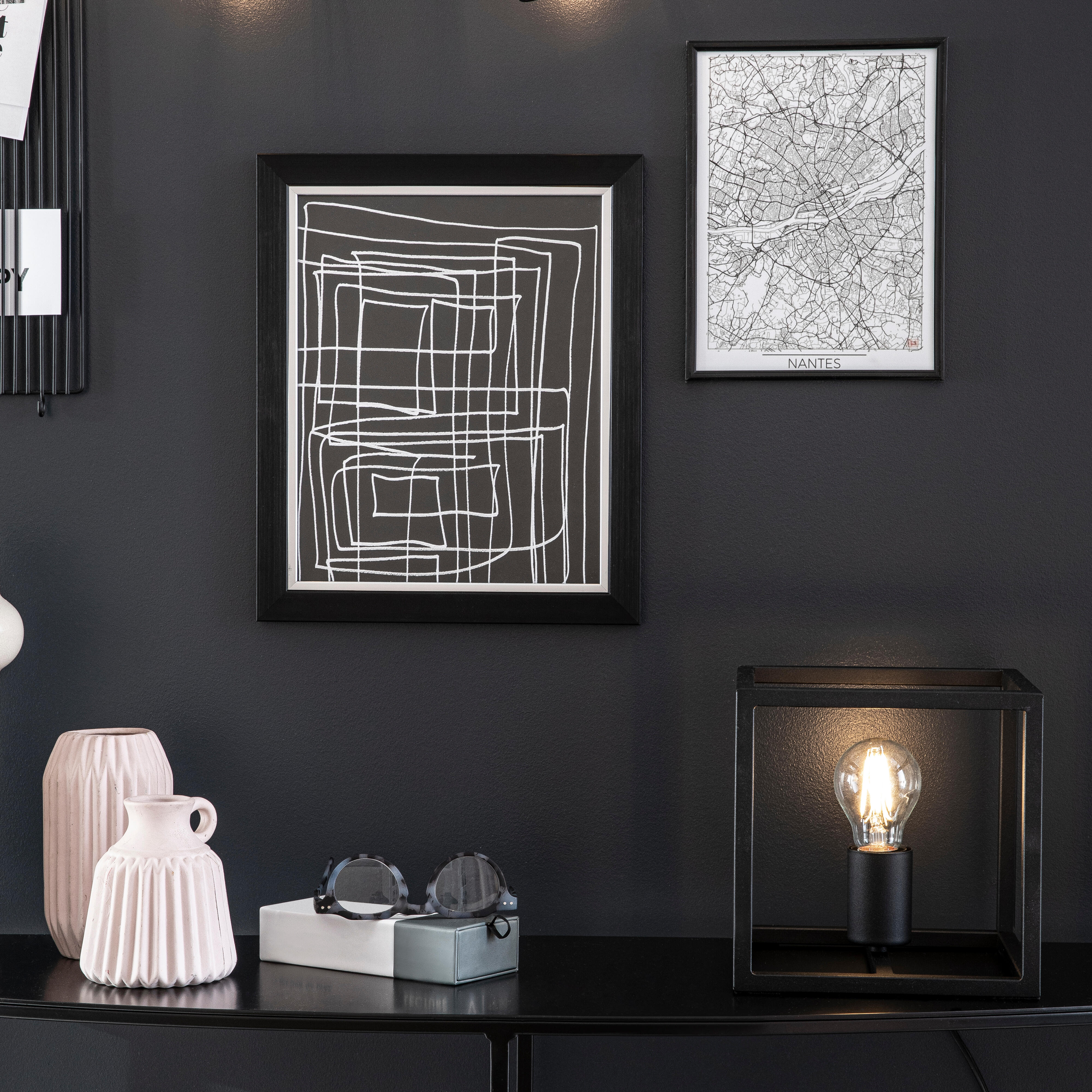 Moldura Lila 40 x 50 cm pvc preto Inspire - 20