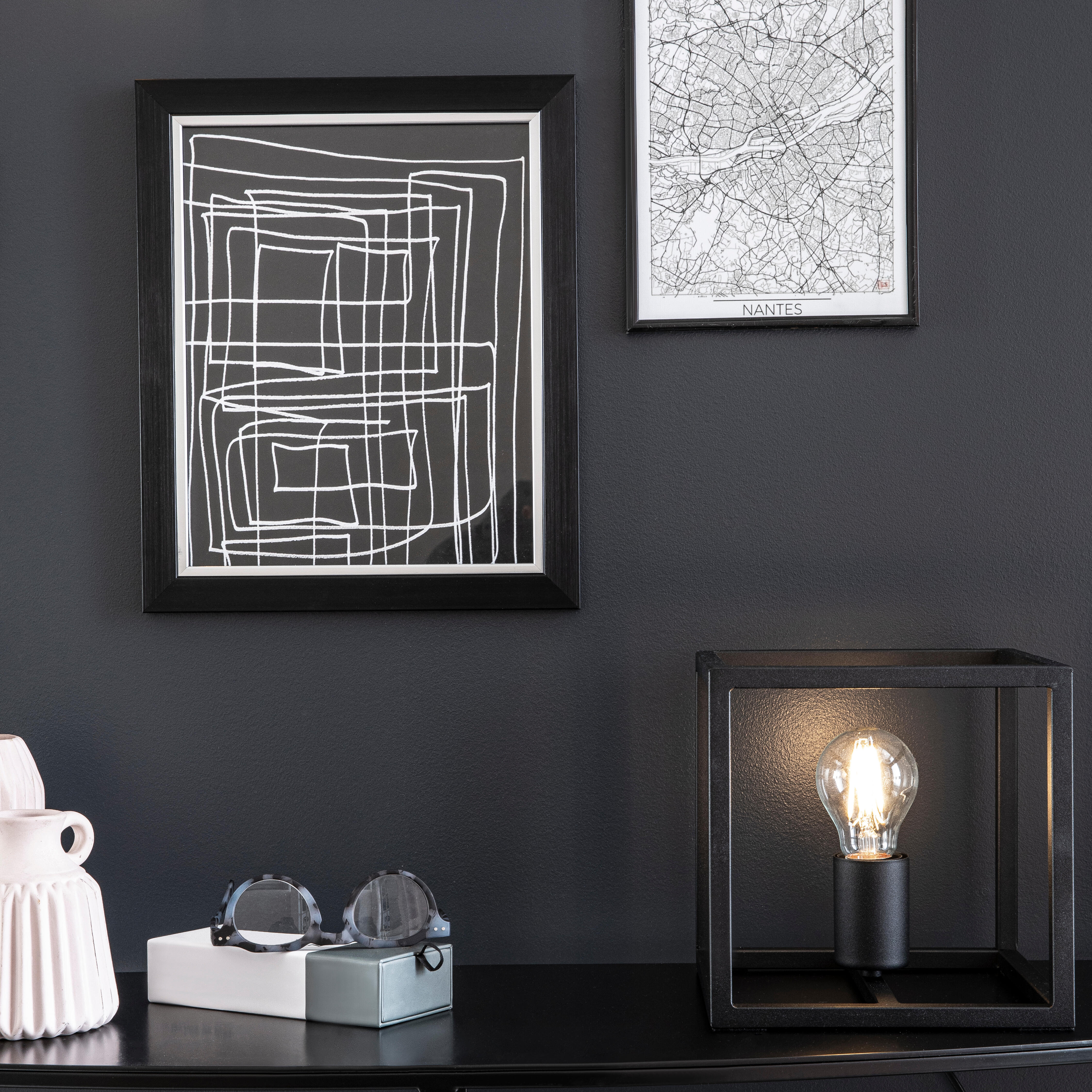 Moldura Lila 40 x 50 cm pvc preto Inspire - 19