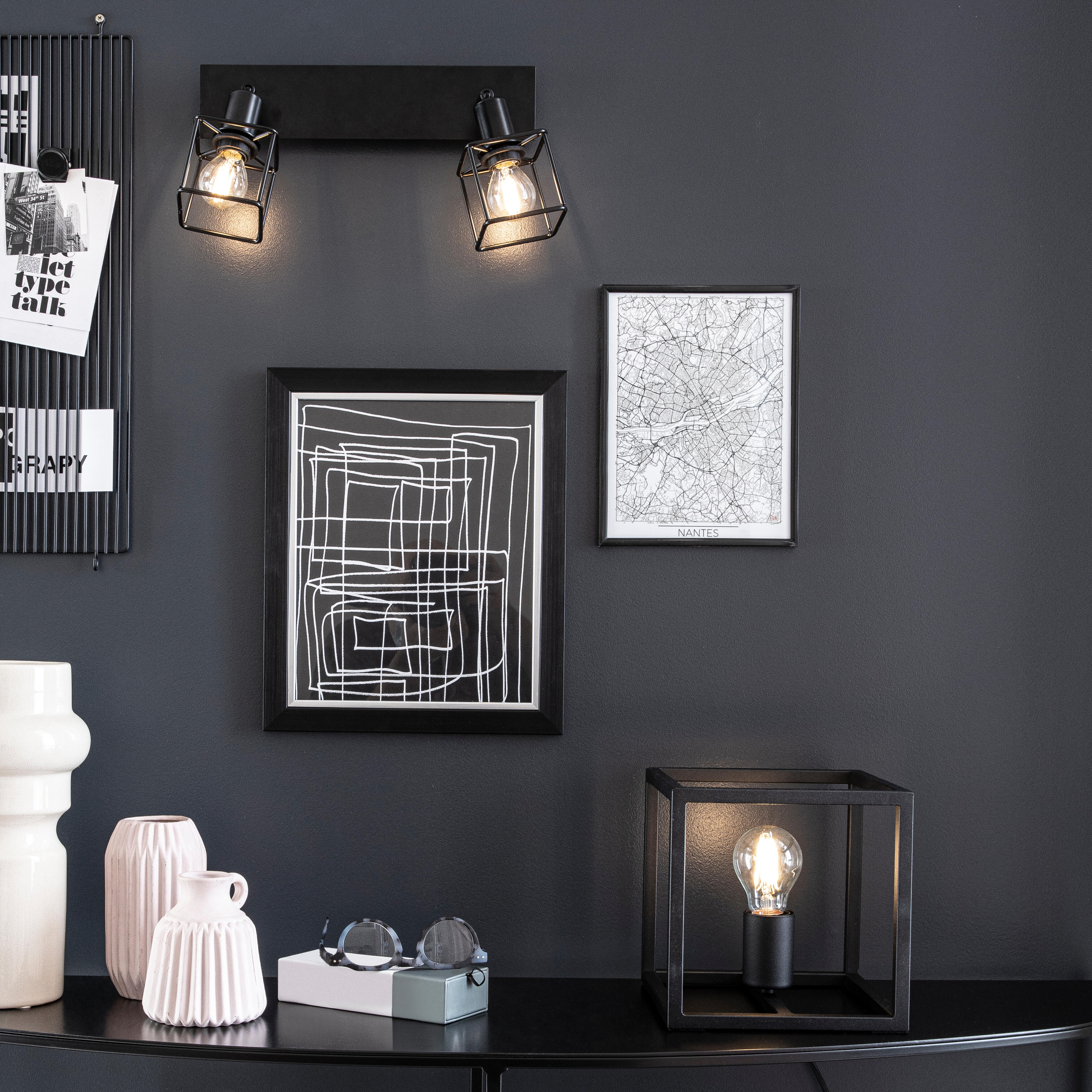 Moldura Lila 40 x 50 cm pvc preto Inspire - 16