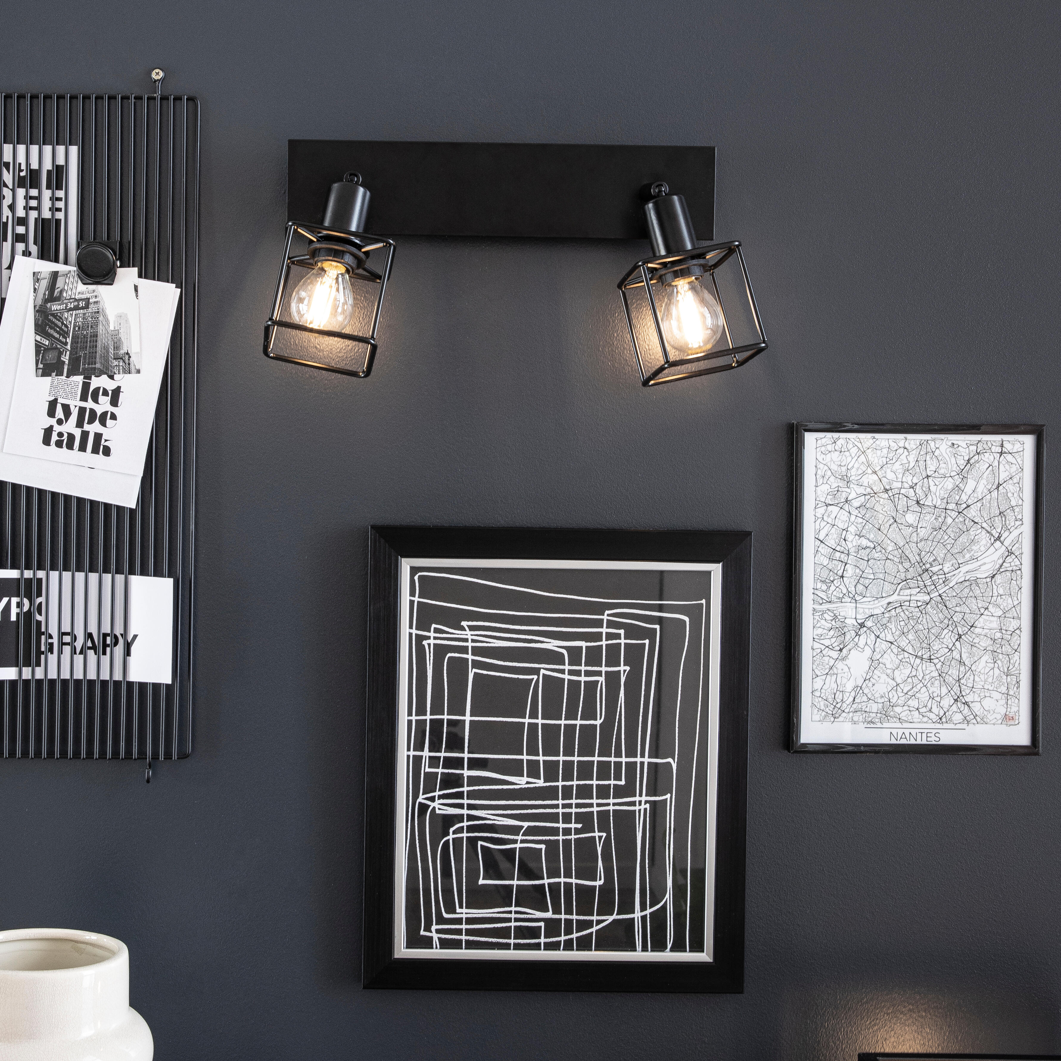 Moldura Lila 40 x 50 cm pvc preto Inspire - 13