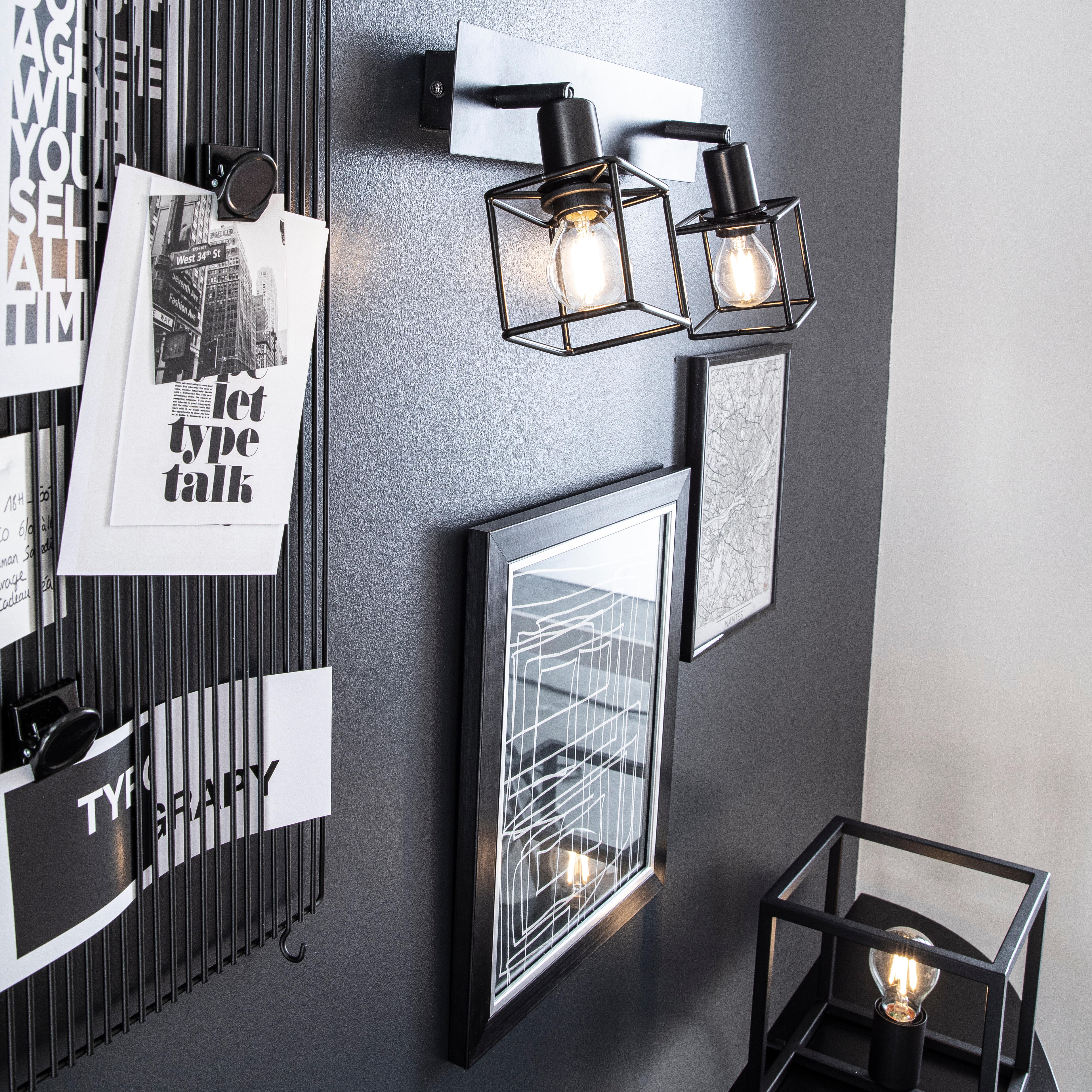 Moldura Lila 40 x 50 cm pvc preto Inspire - 12