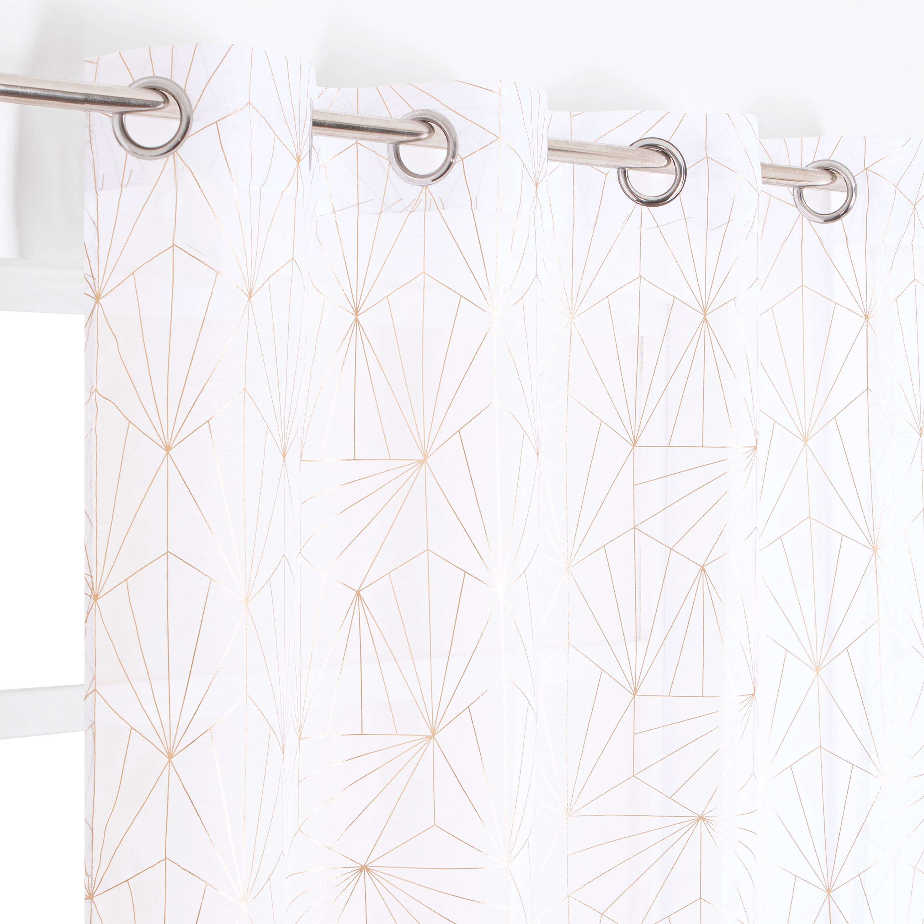 Visillo ollaos arda inspire liso blanco de 140x280cm