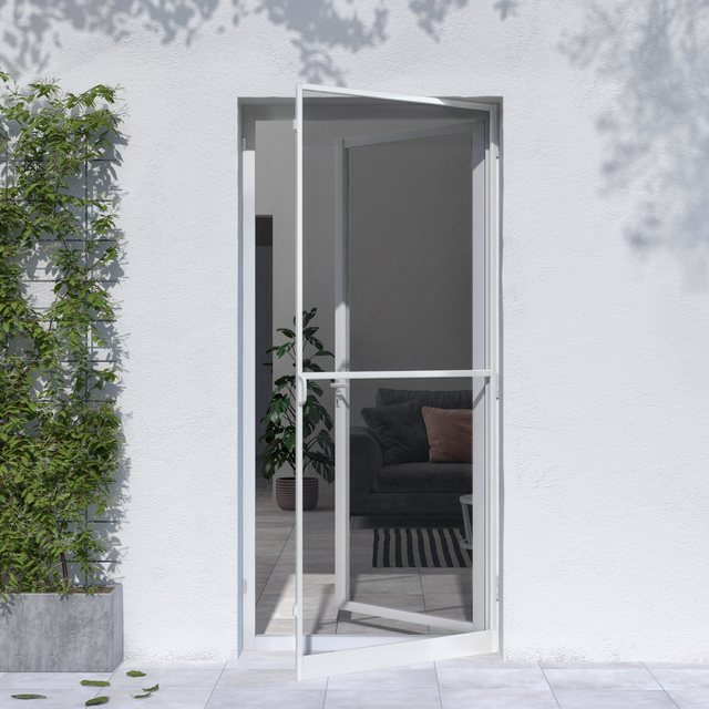 Rede mosquiteira deslizante para porta Isoxa 100x220 cm preto