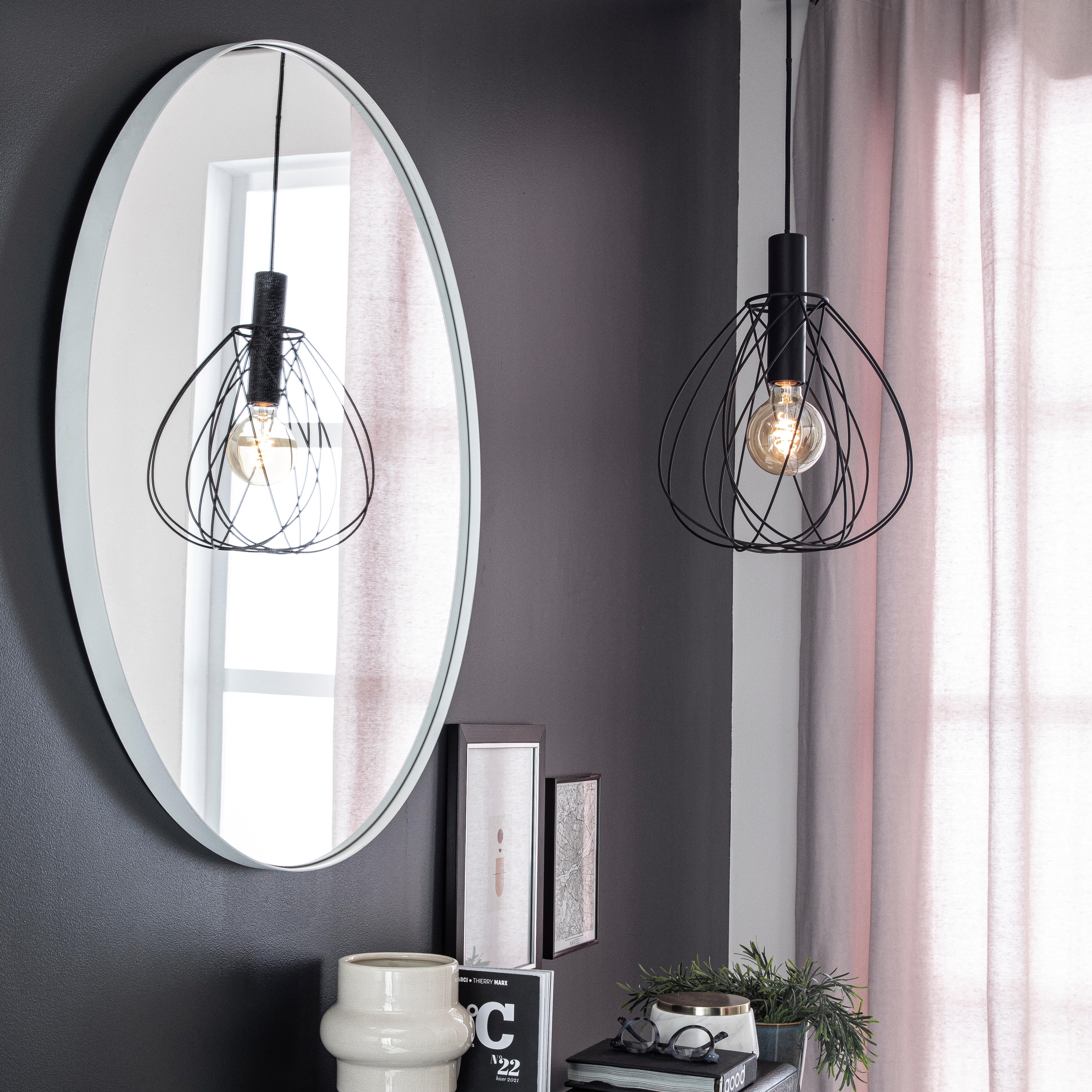 Espelho INSPIRE focale 81cm branco - 20