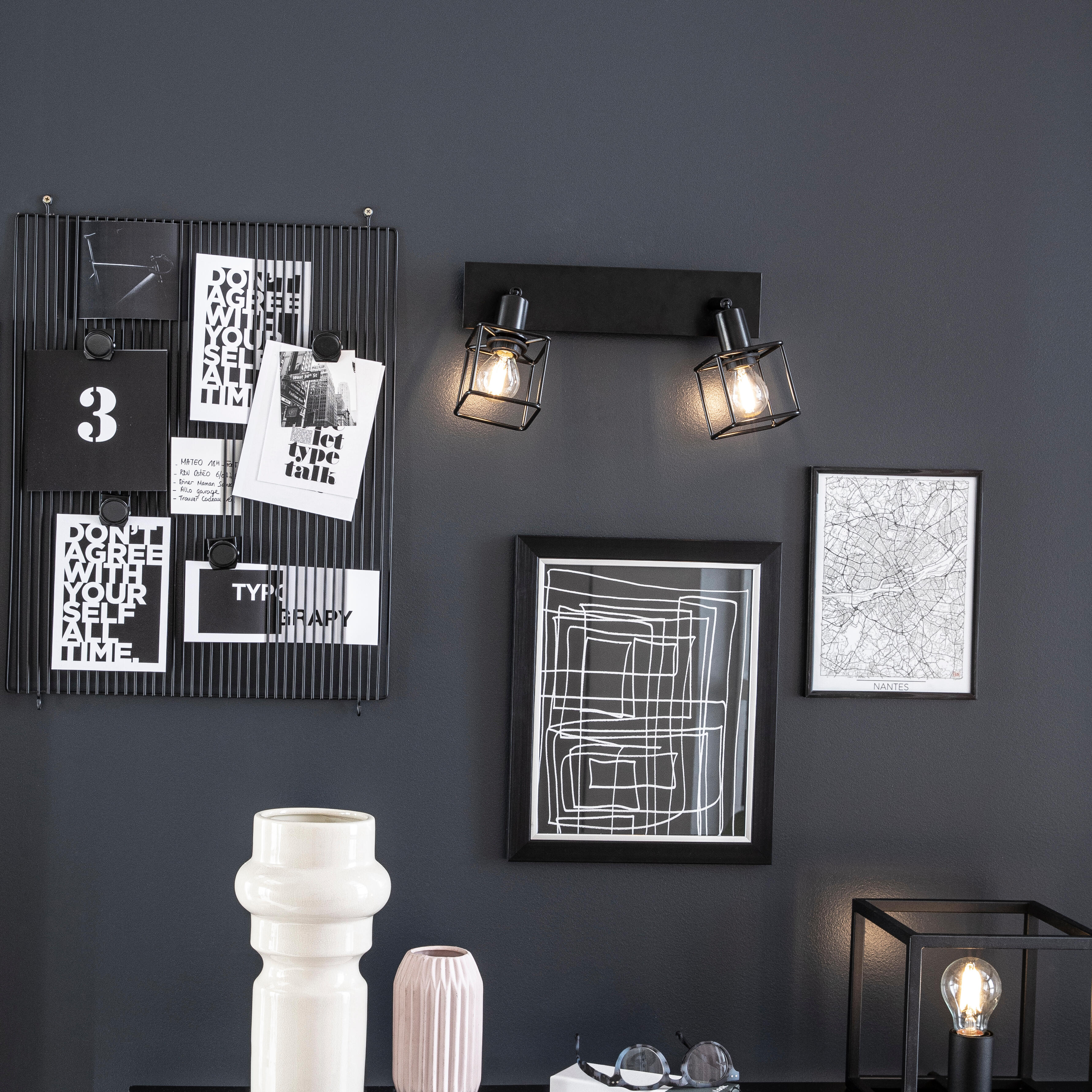 Moldura Lila 40 x 50 cm pvc preto Inspire - 8