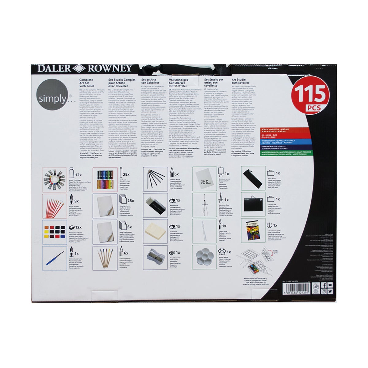 Kit di utensili MAIMERI Complete Art per belle arti e hobbistica multicolore - 4