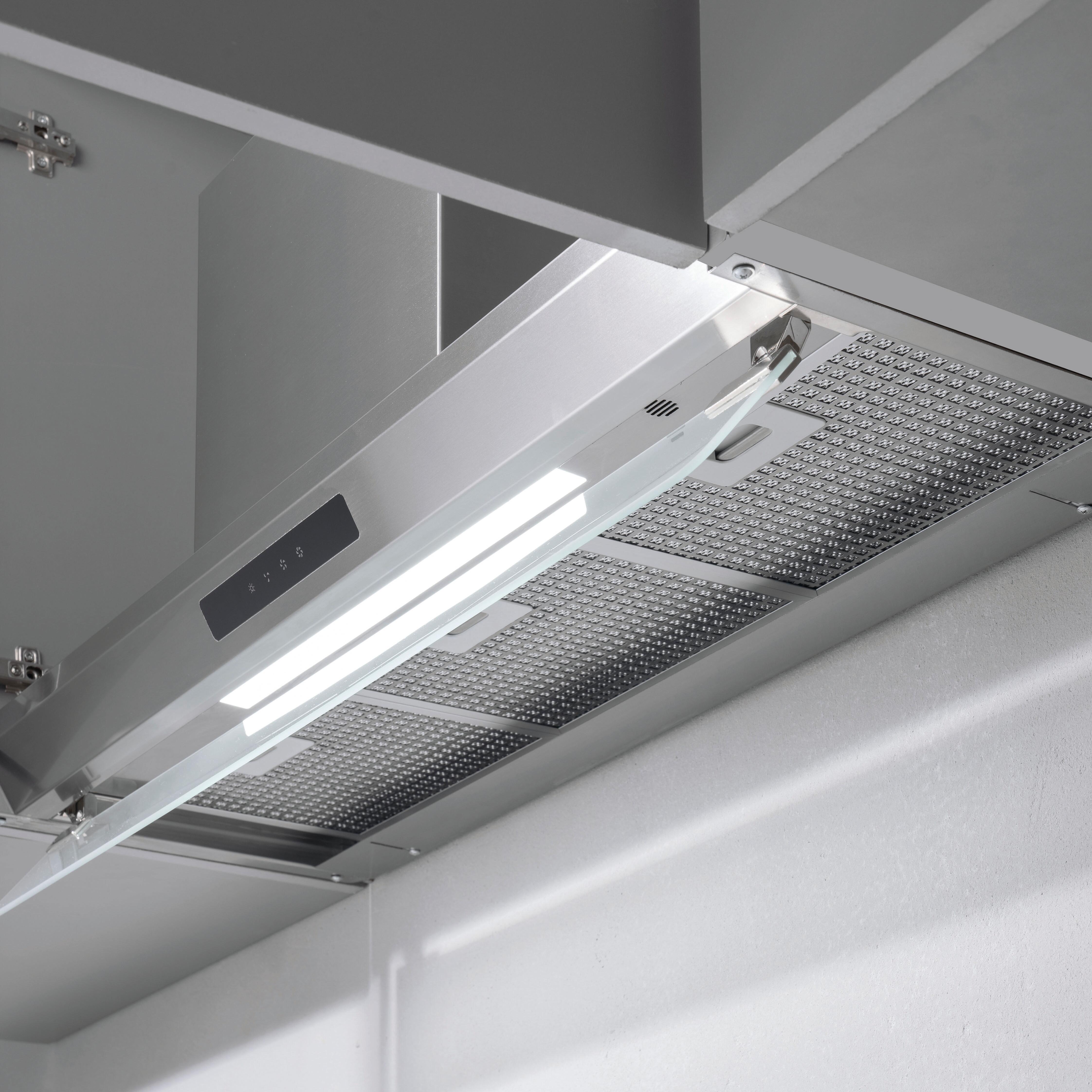 Cappa a incasso 3129 Inside 3 Drop Control SILVERLINE argento L 60 cm - 2