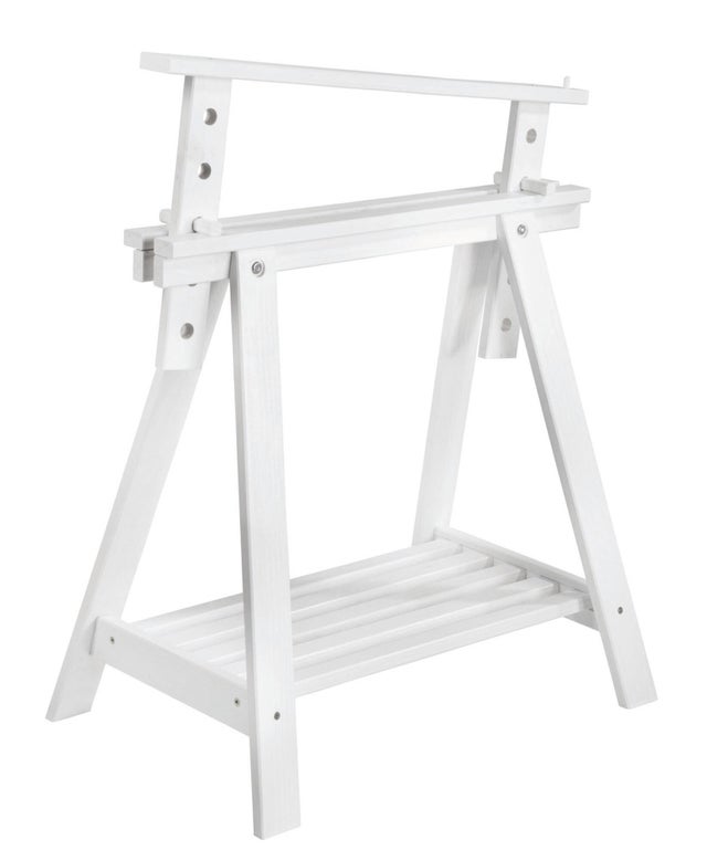 Tréteau pin blanc réglable architecte ASTIGARRAGA, H.70 x l.70 cm