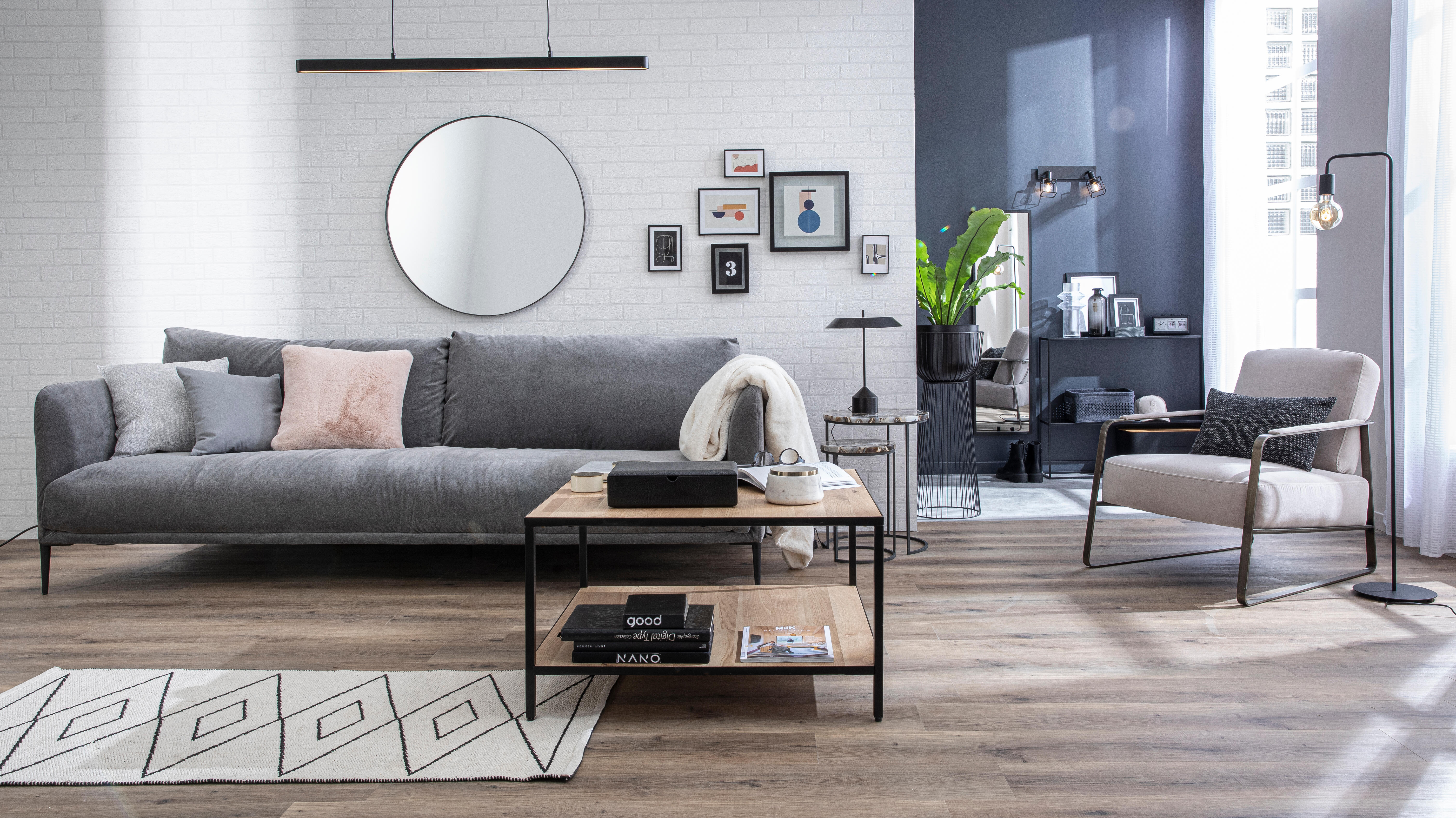 Lampa wisząca Flut czarna LED Inspire - 3