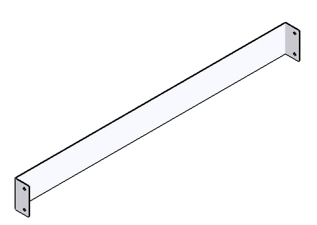 Leroymerlin Supporto STAFFA LAVASTOVIGLIE in inox alluminio L 32 cm