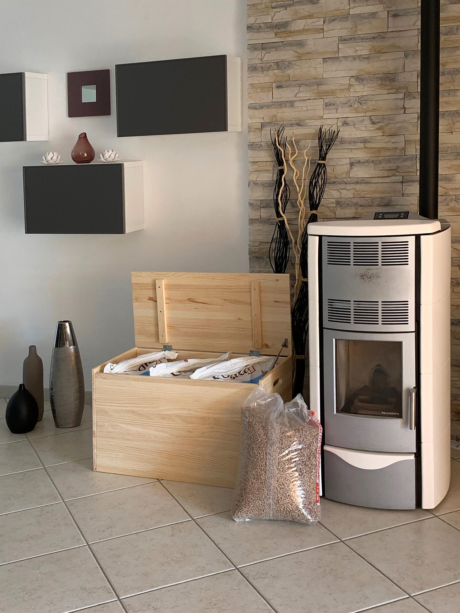 Baule panchina ASTIGARRAGA CF8040.99 in legno beige L 80 x H 50 x P 40 cm - 3