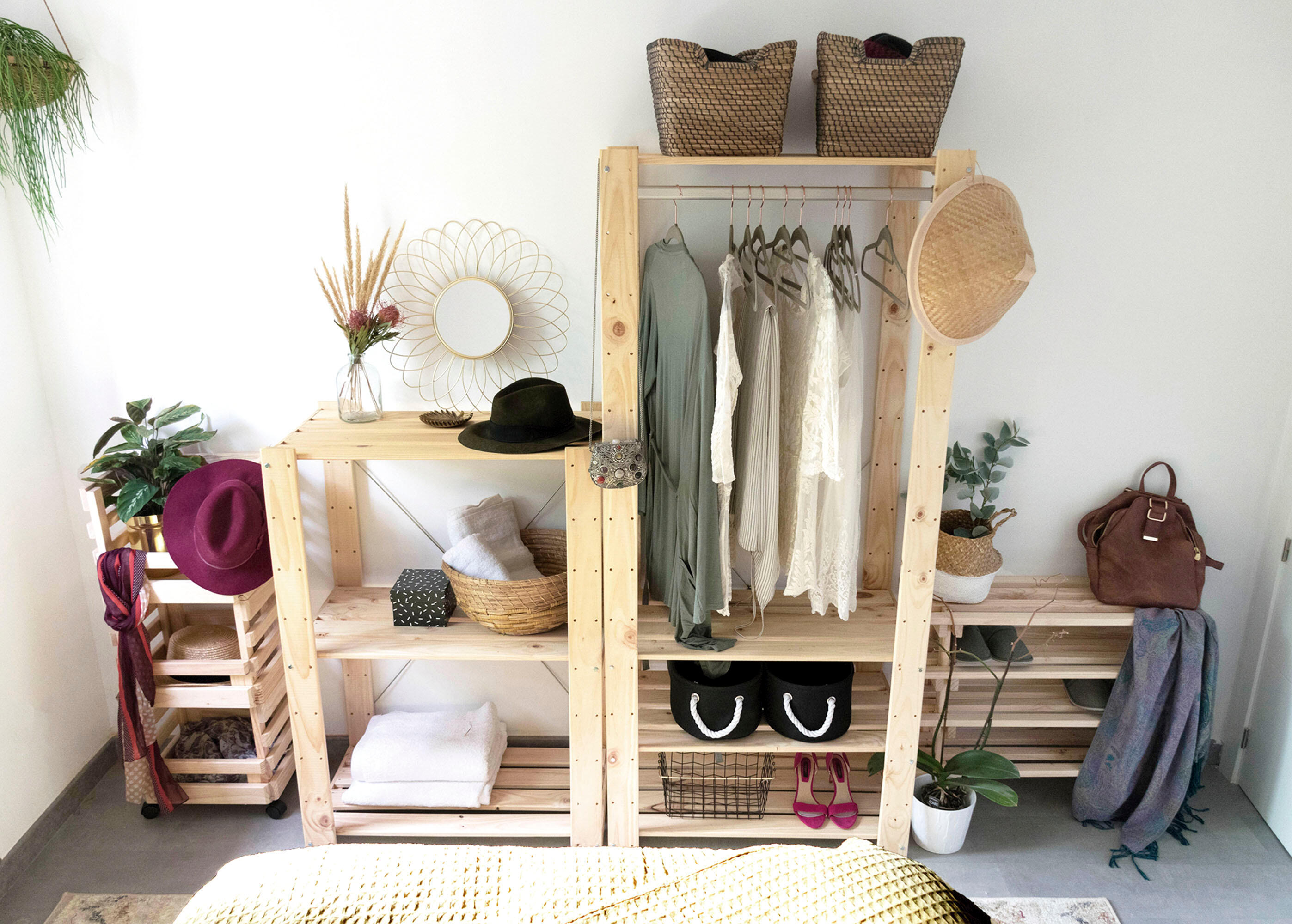 Panca scarpiera porta scarpe L 75 x H 30 x P 25.9 cm 9 paia, beige - 2