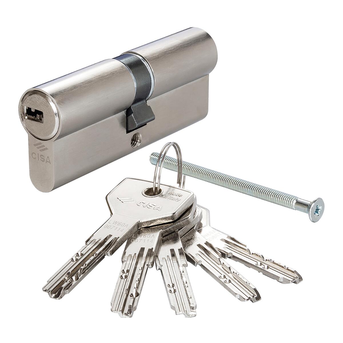 Cilindro Europeo CISA ASIX EASY, 40 + 40 mm, 2 ingressi chiave in ottone - 2