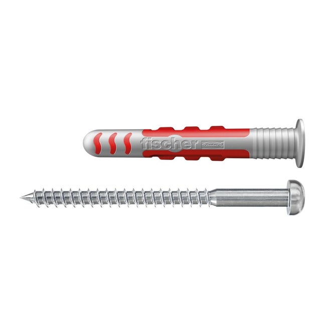 Set di tasselli con vite FISCHER DUOSEAL 8x48 S PLUG/SCREW A2 K NV in nylon  ø 8 mm, 2 pezzi
