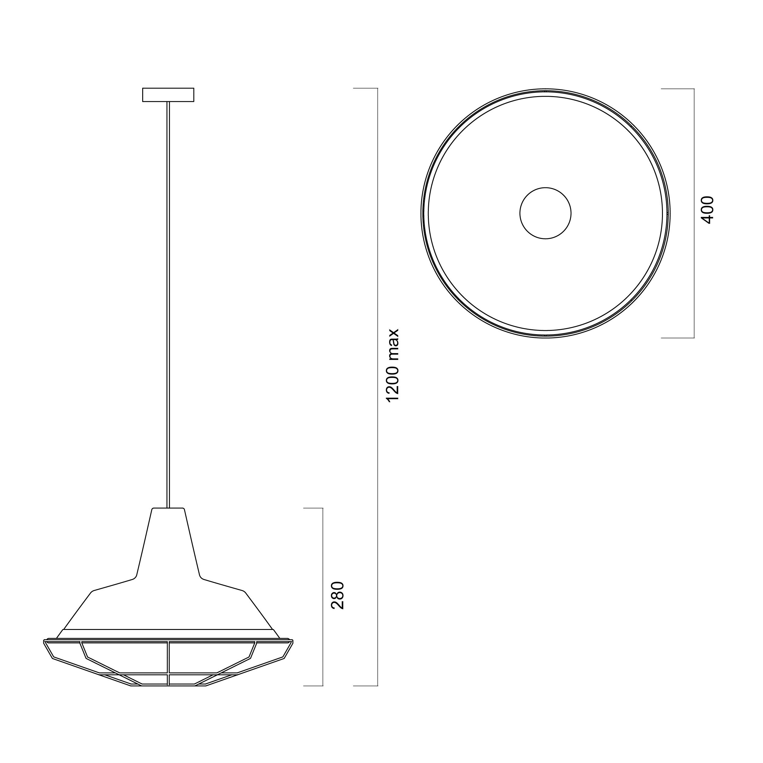 Lampadario Industriale Tivoli E27 Ø45cm LUMICOM - 3