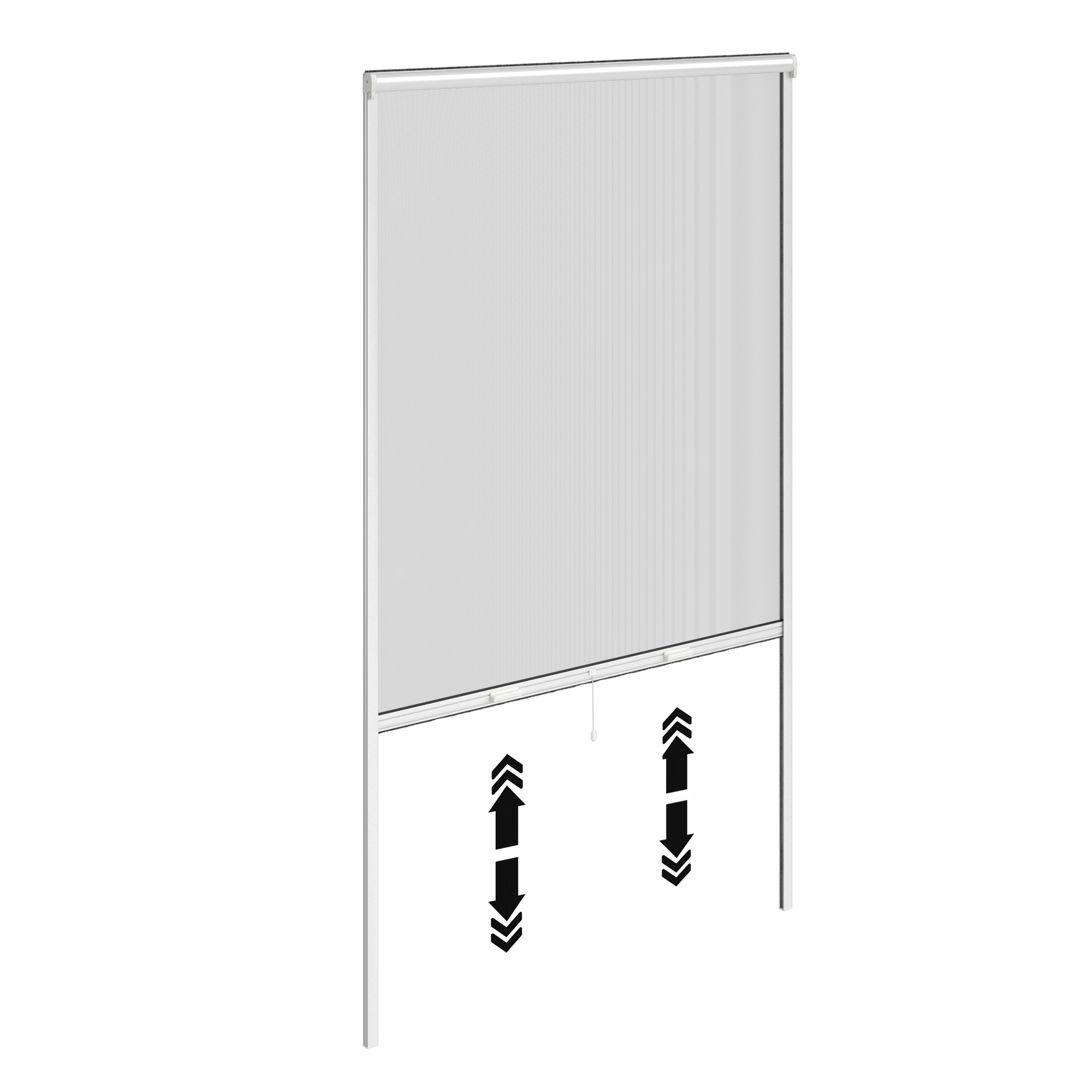 Mosquitera enrollable vertical 180x230cm aluminio recortable blanco para puerta tela fibra de vidrio negra Isoxa - 4