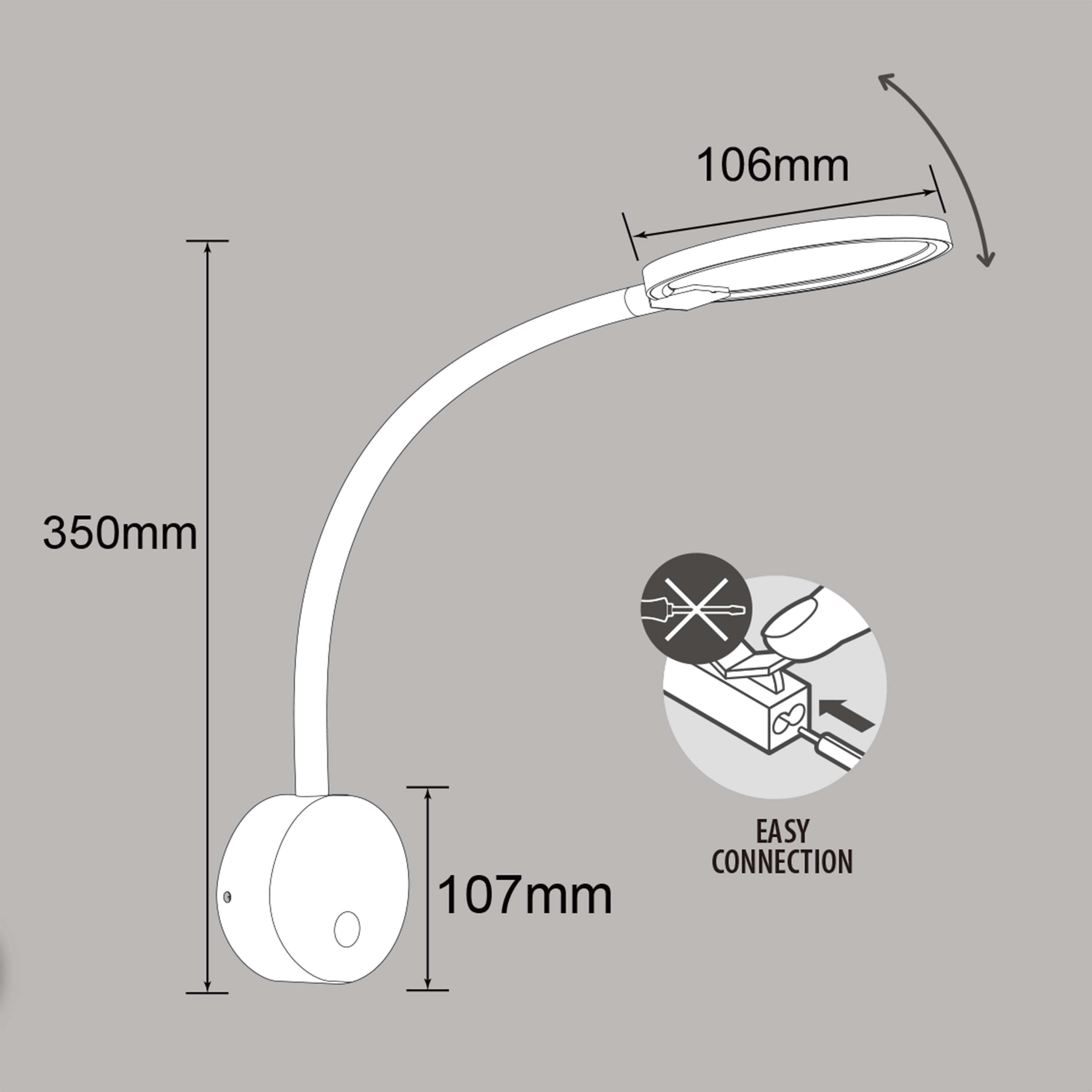 Kinkiet Starla czarny LED Inspire - 5