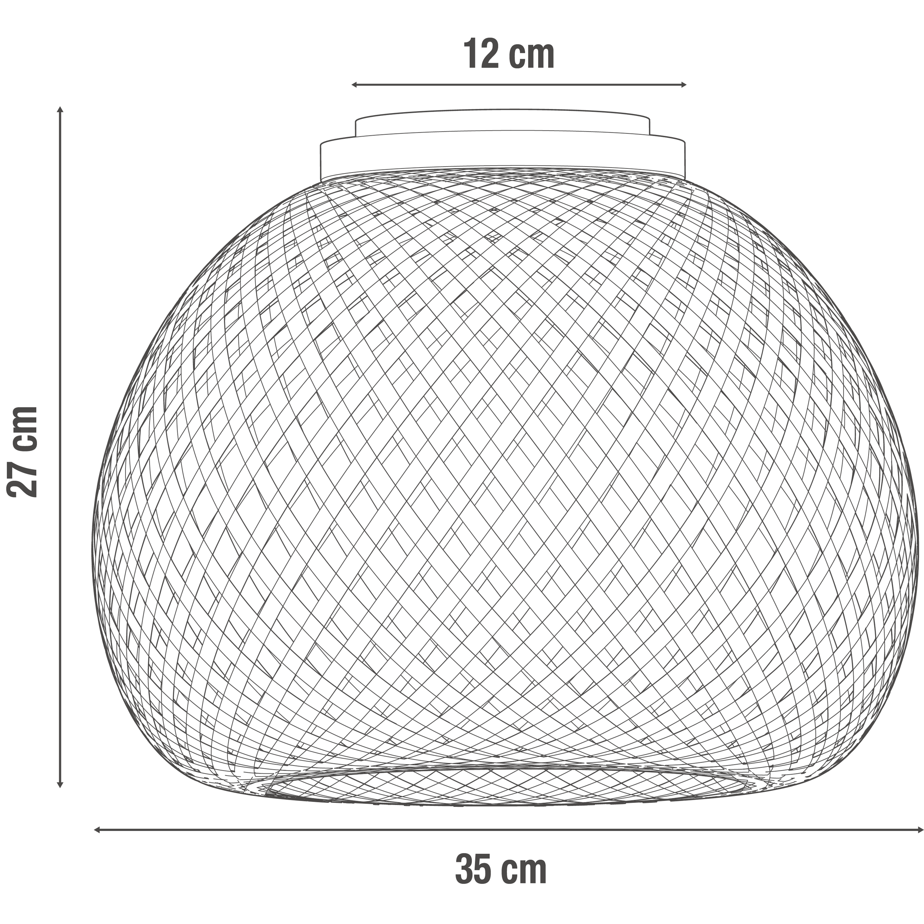Lampa sufitowa Vanilla bambus E27 Inspire - 12