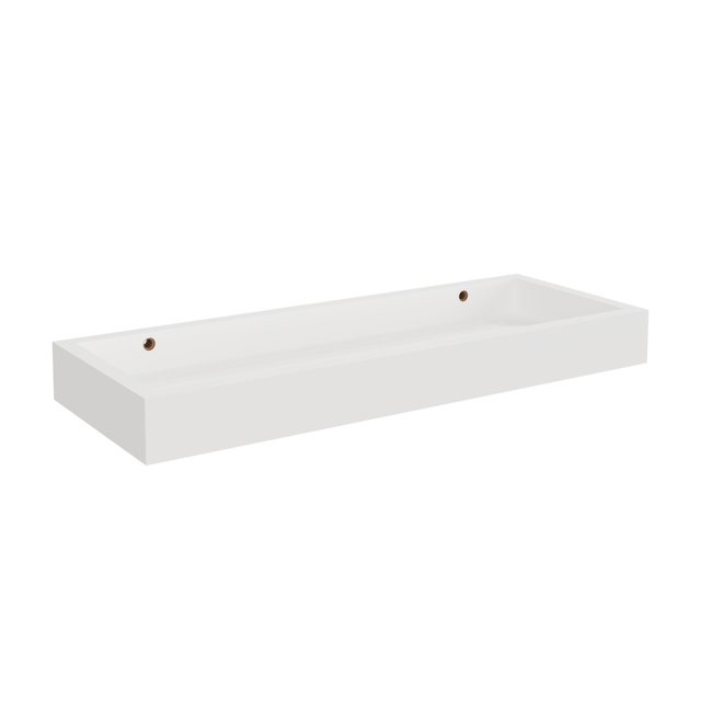 Mensola a muro svuotatasche SPACEO a u in mdf L 40 x P 15 cm bianco