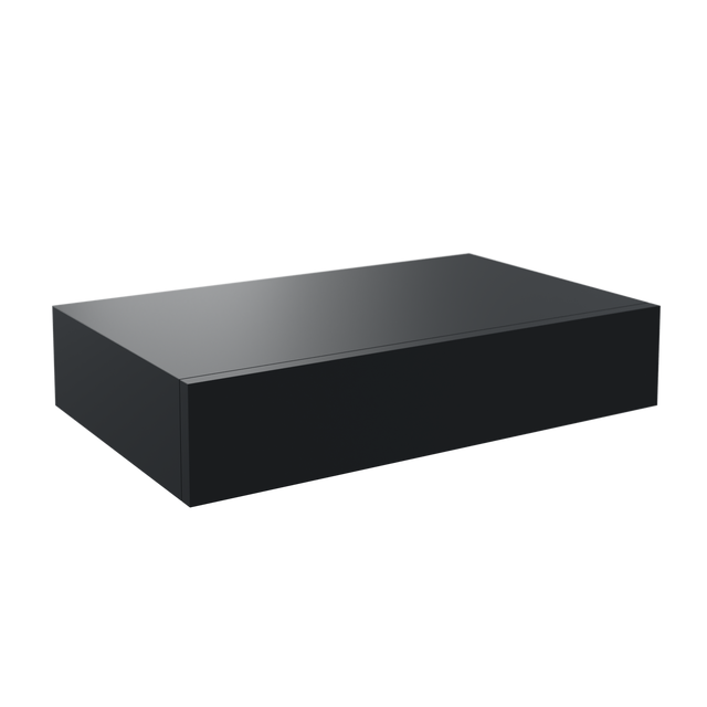 Mensola a muro Singolo SPACEO cassetto in mdf L 40 x P 25 cm nero