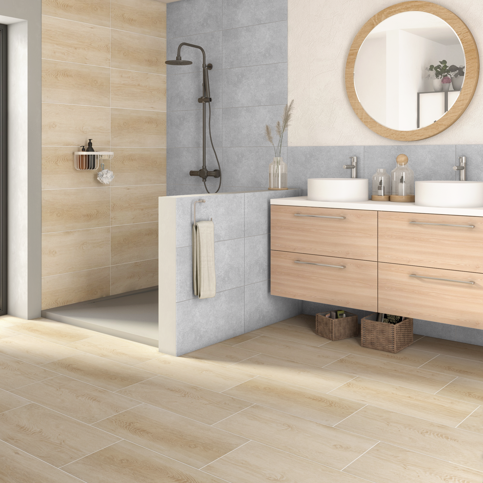 Gres szkliwiony Cabane Beige 29.8x59.8 Artens - 6