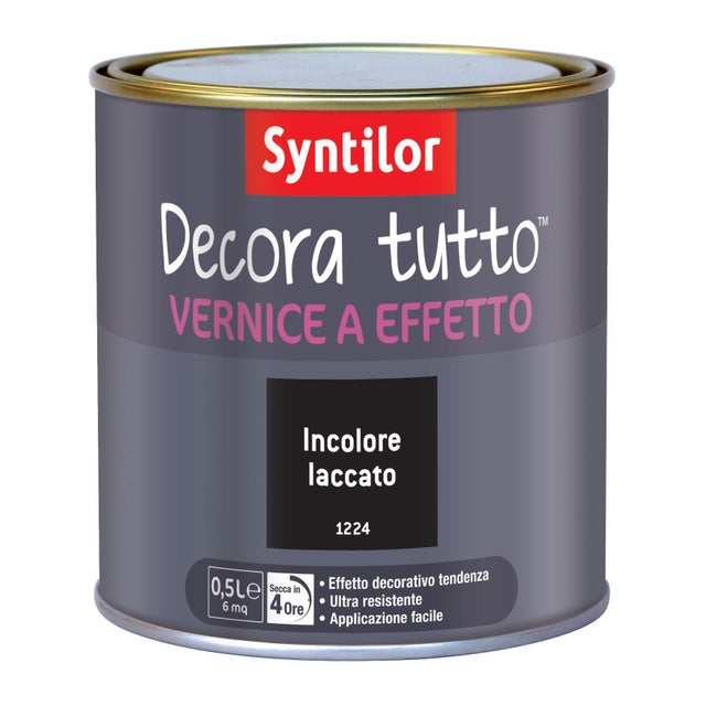 Vernice SYNTILOR Decora tutto 0.5 L incolore laccato