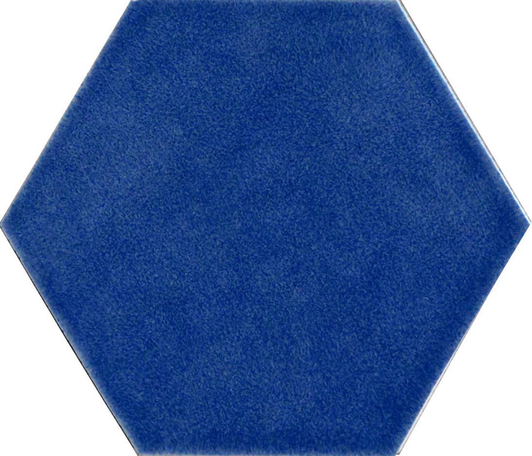 Piastrella da rivestimento interno 17 x 17 cm Sp. 8 mm Esagona Provenza Zafiro in gres porcellanato blu lucido traffico leggero (pei 1/5) 0.204 mq - 2