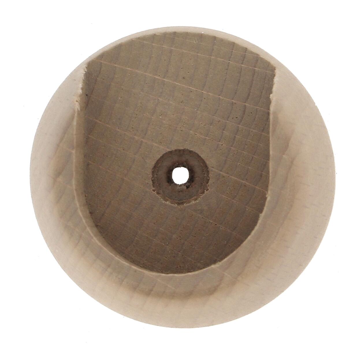 2 Soportes entre 2 paredes para barra diámetro 28 mm INSPIRE madera roble natural fijo 8 cm - 4
