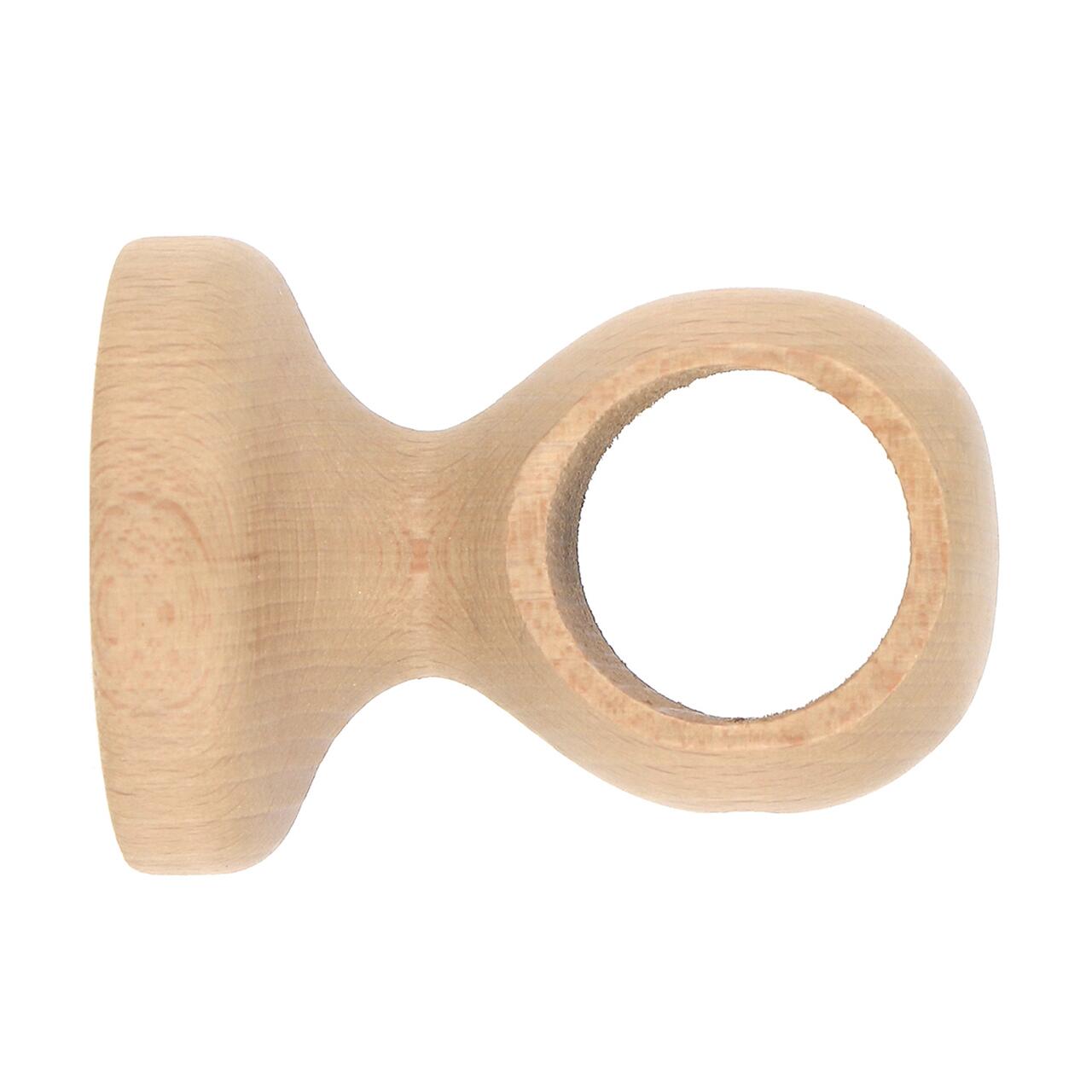 1 Soporte a techo para barra diámetro 28 mm INSPIRE madera roble natural fijo 5 cm - 5