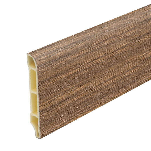 Battiscopa in pvc rovere Sp 11 mm x H 7 x L 250 cm / 2.5 m