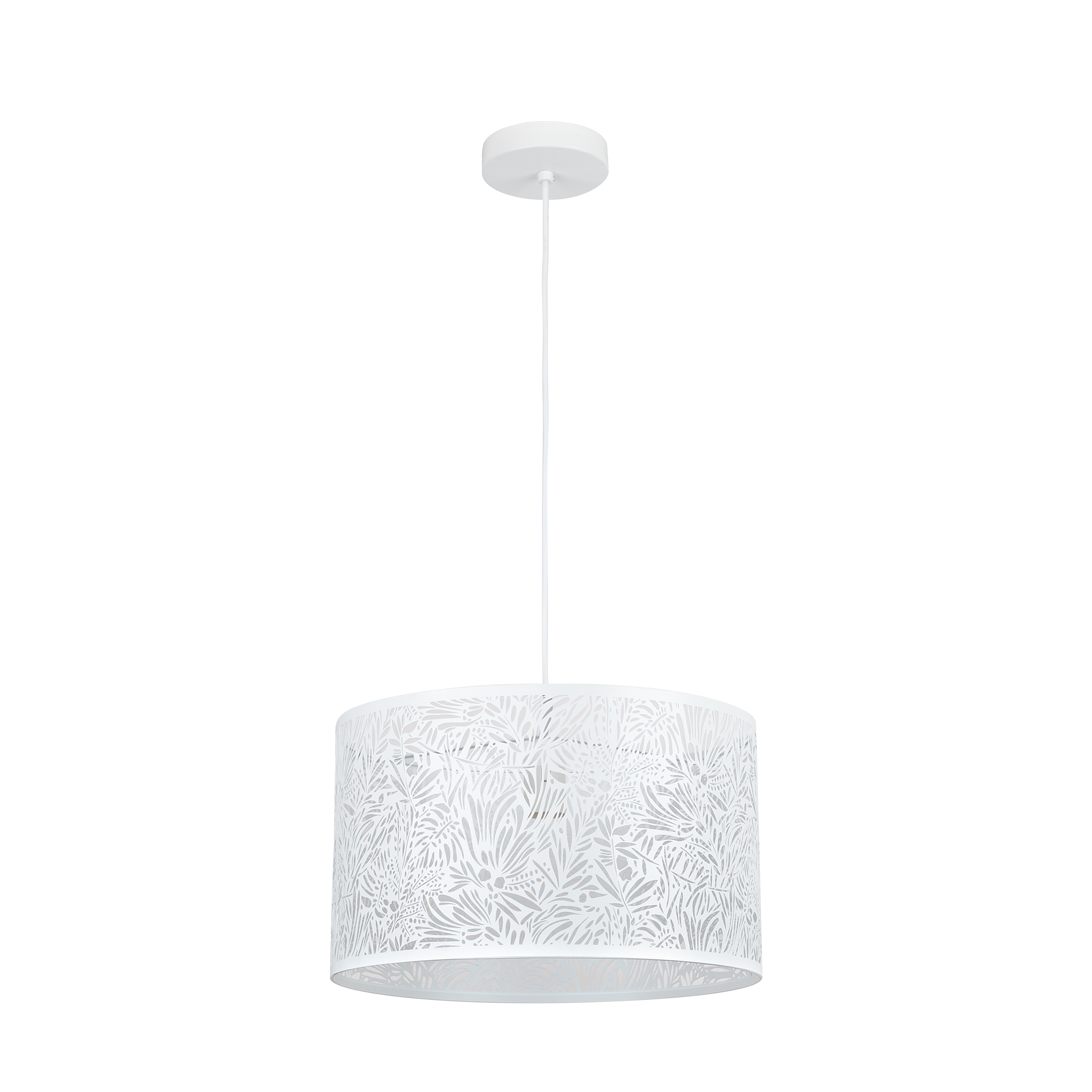 Lámpara de techo colgante de acero blanca 1 luz E27 Frella INSPIRE 38 cm - 5