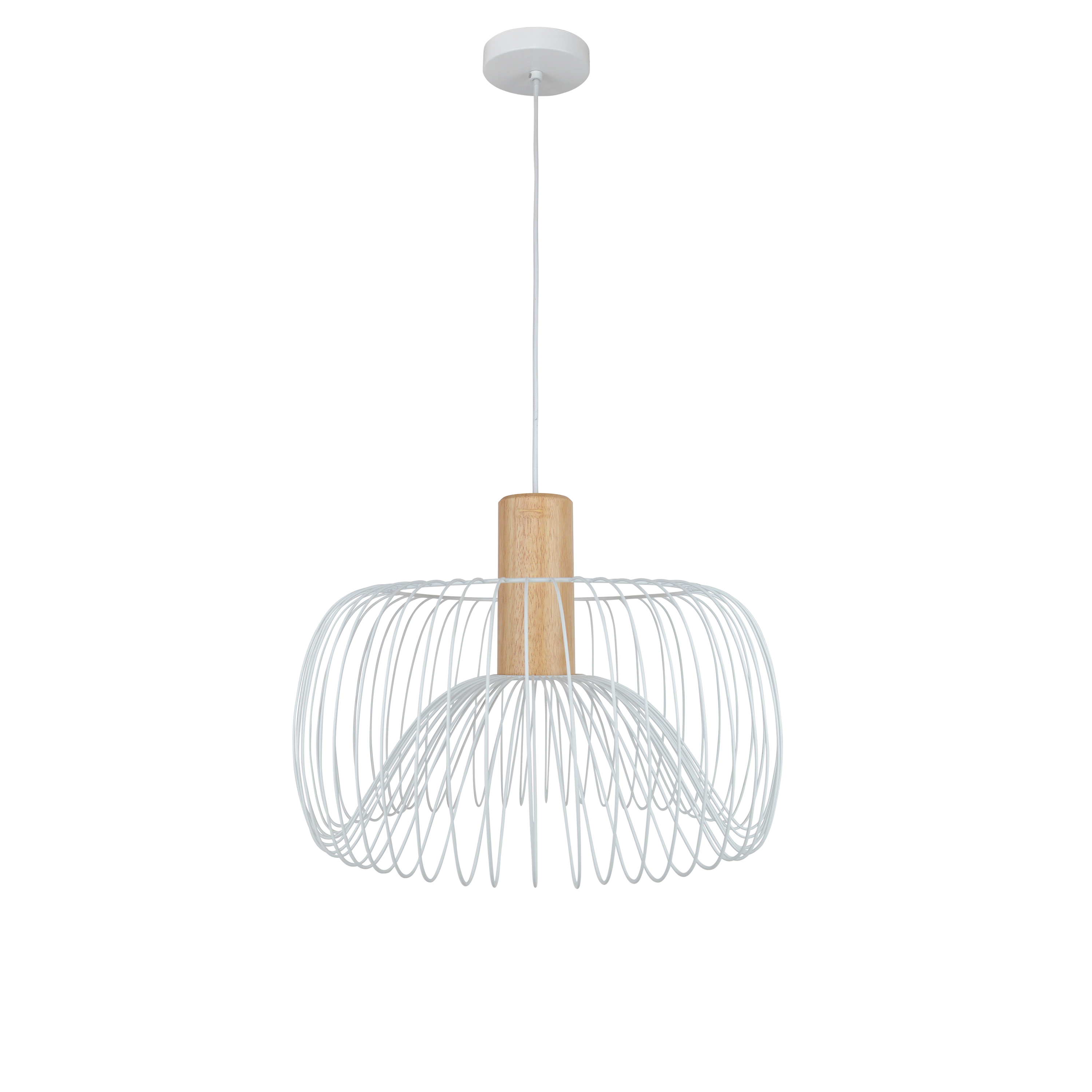 Lampa wisząca Anemone biała E27 Inspire