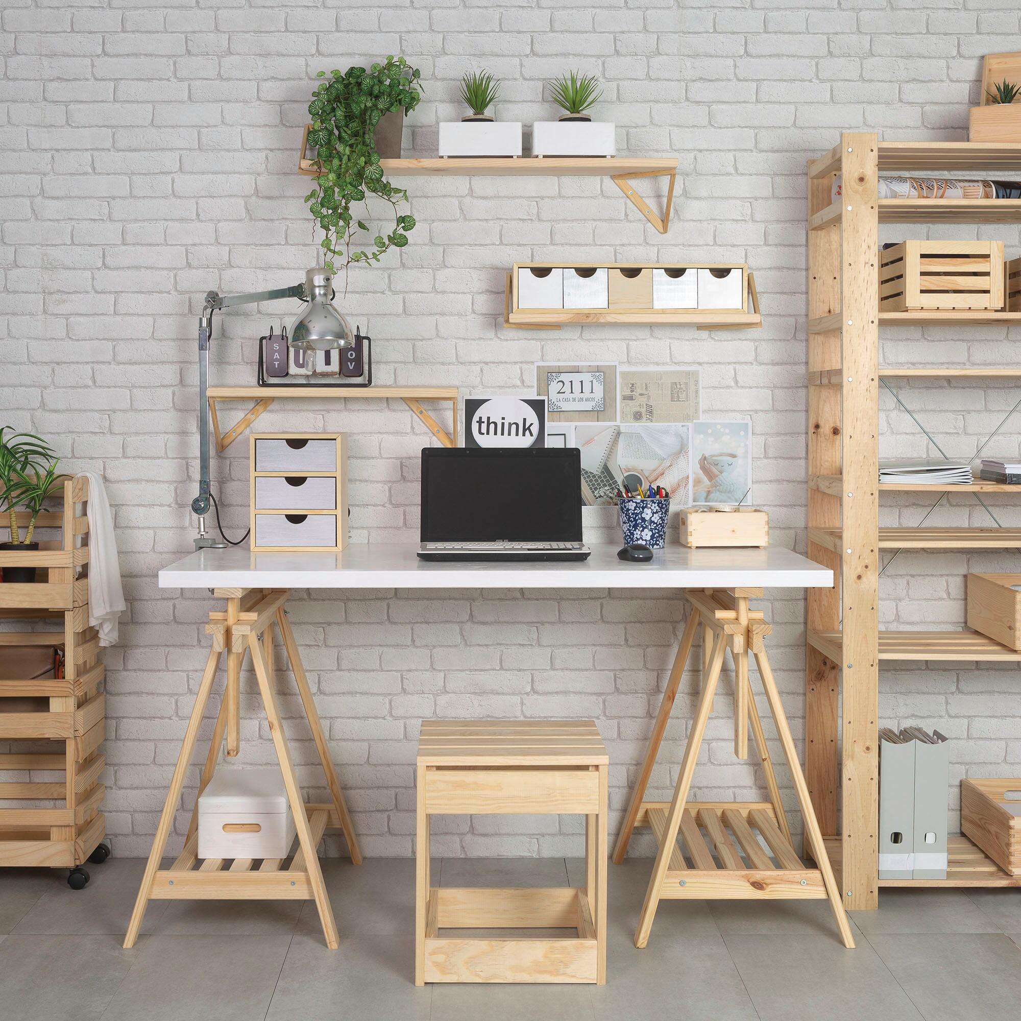 Cavalletto pino Archi Tec L 70 x P 45 x H 70 cm legno naturale - 8