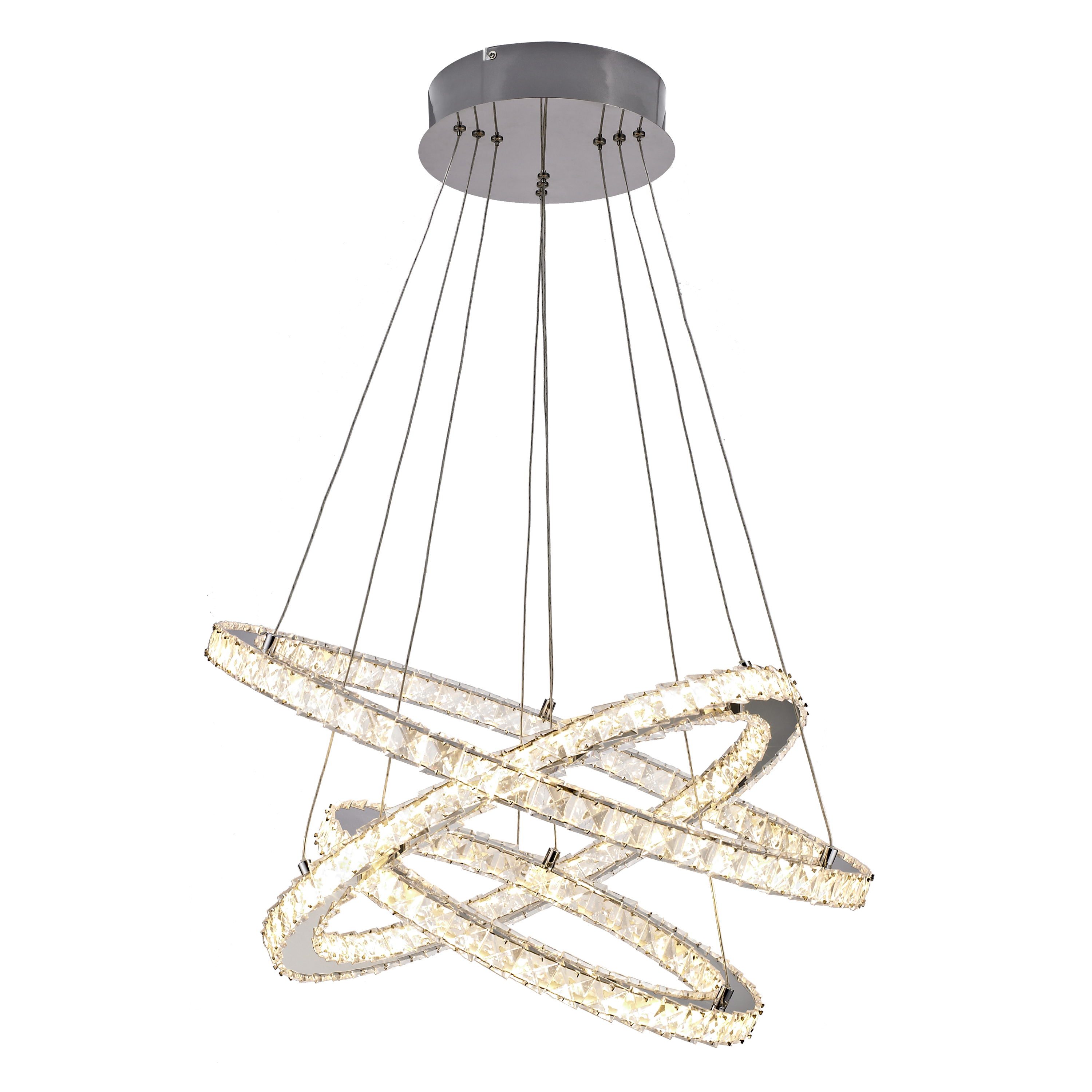 Lampa wisząca Shoshone chrom LED INSPIRE - 8