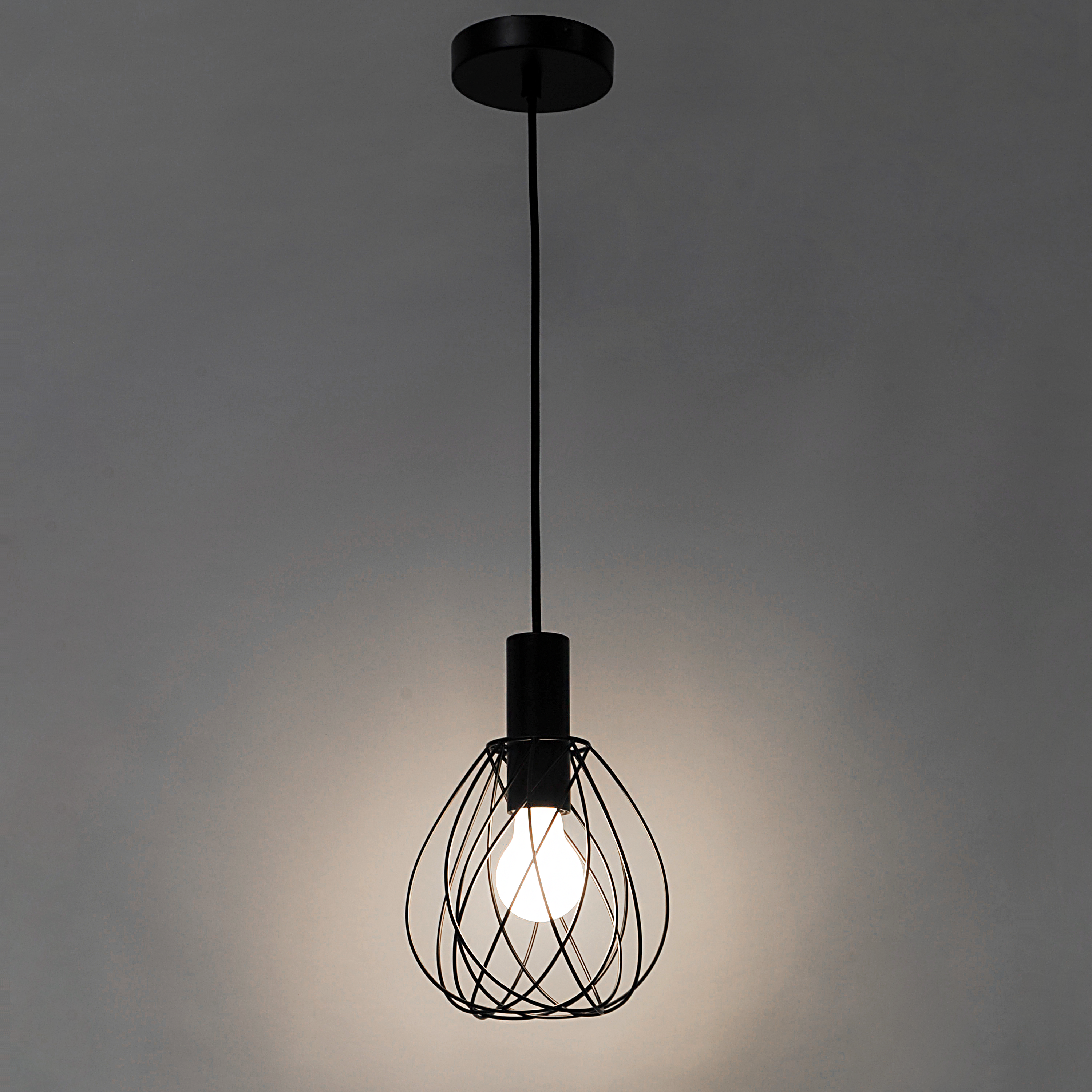 Lampa wisząca Merone czarna E27 Inspire - 11
