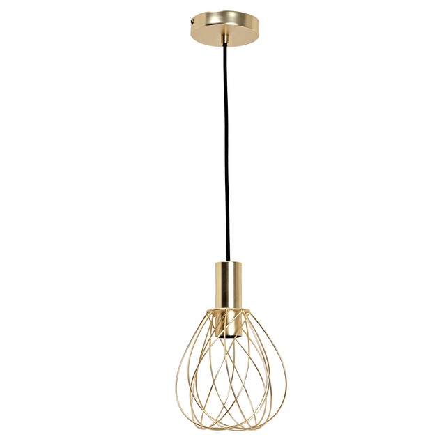Suspension Merone fer, laiton, Diam.18 cm INSPIRE, E27