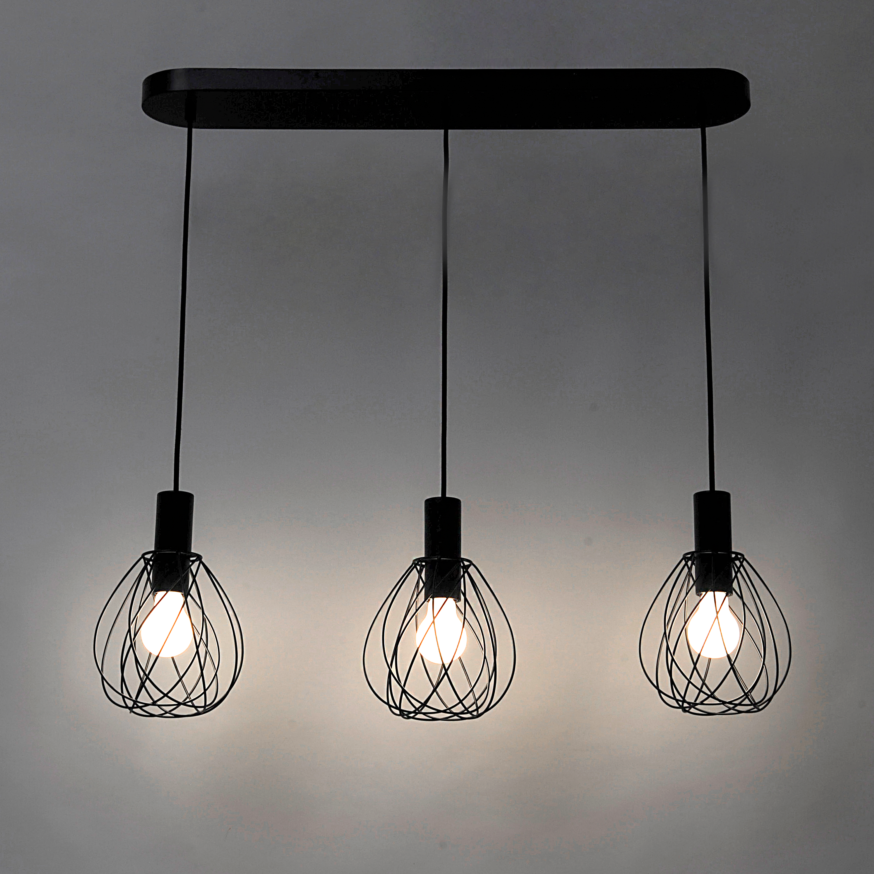 Lampa wisząca Merone czarna E27 Inspire - 16