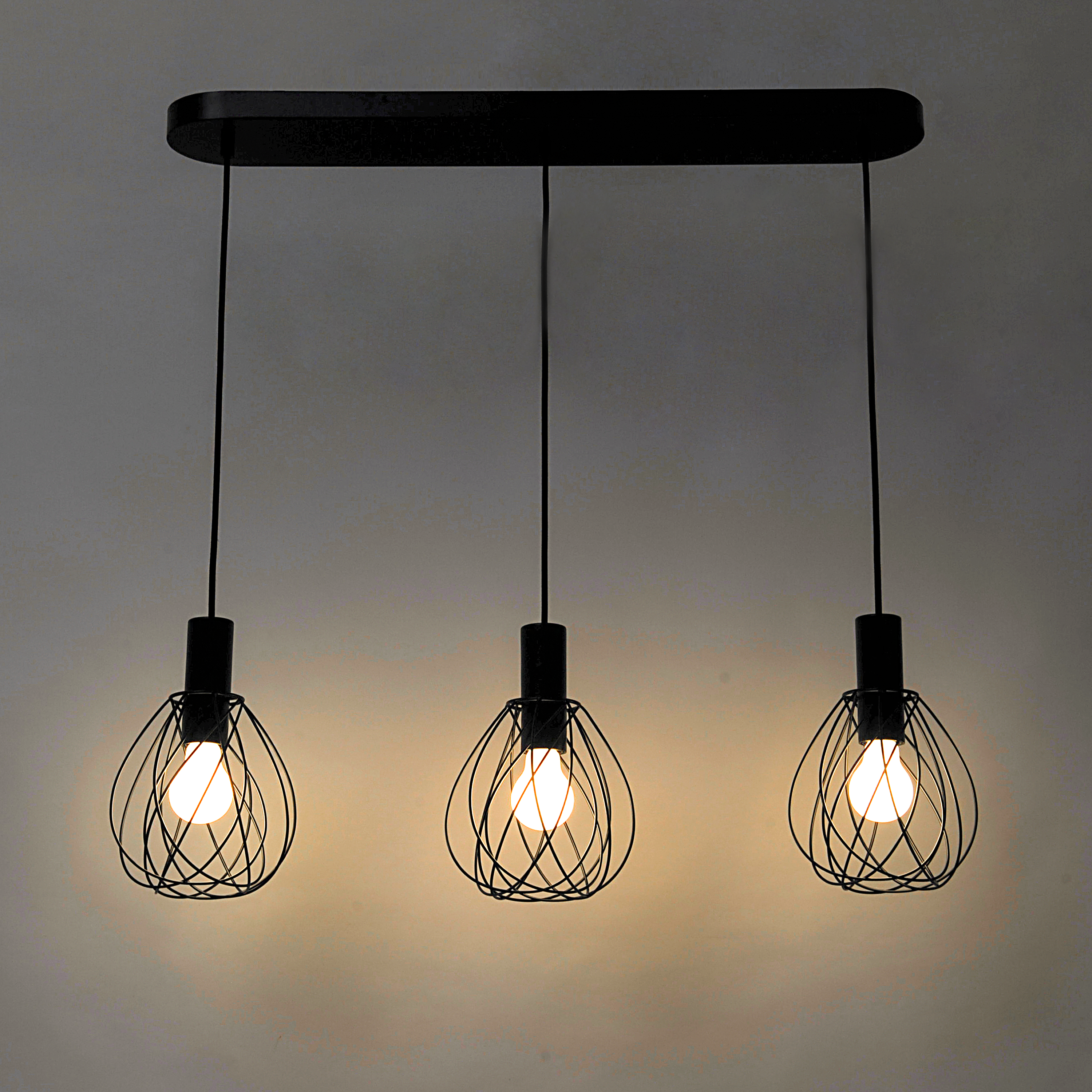 Lampa wisząca Merone czarna E27 Inspire - 12