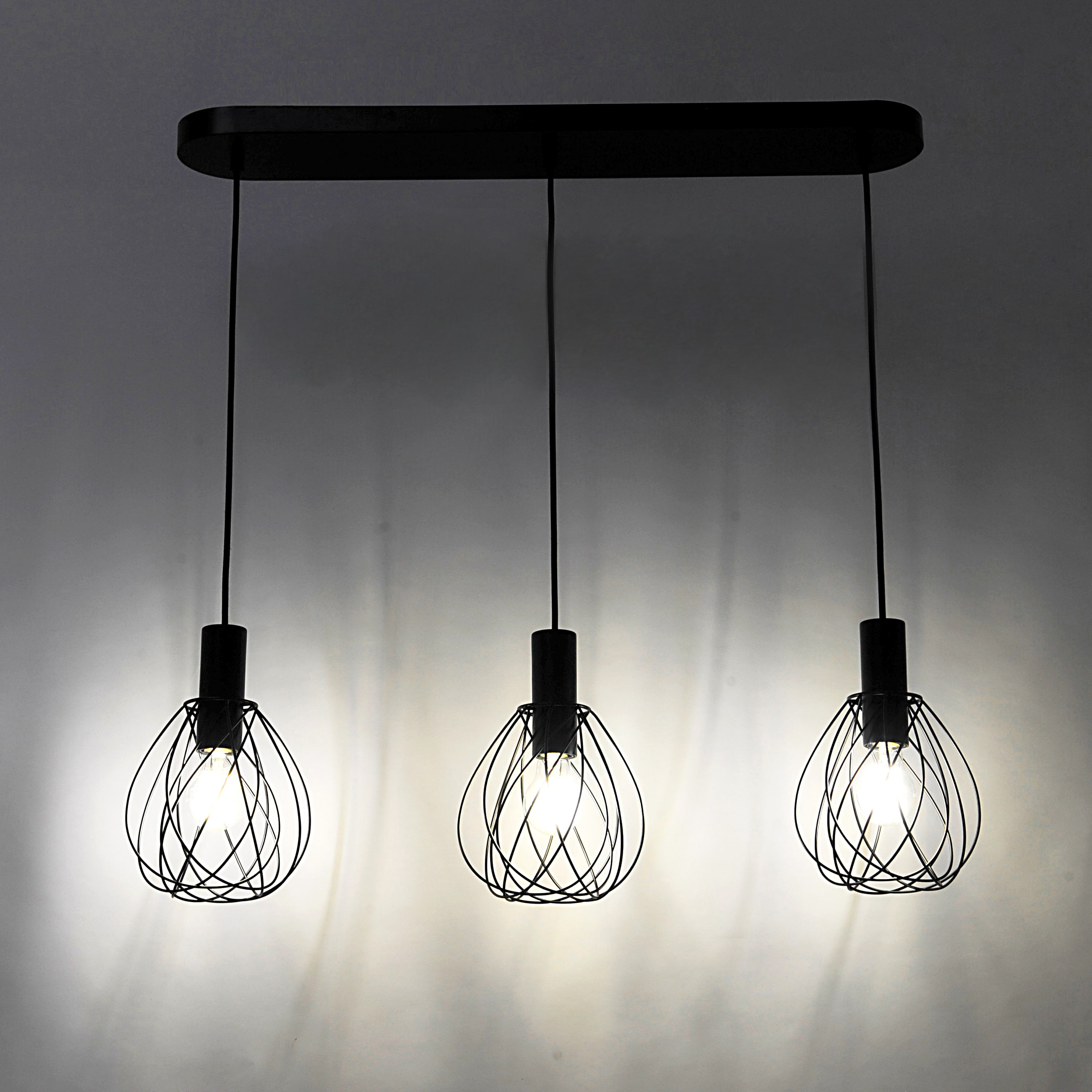 Lampa wisząca Merone czarna E27 Inspire - 14