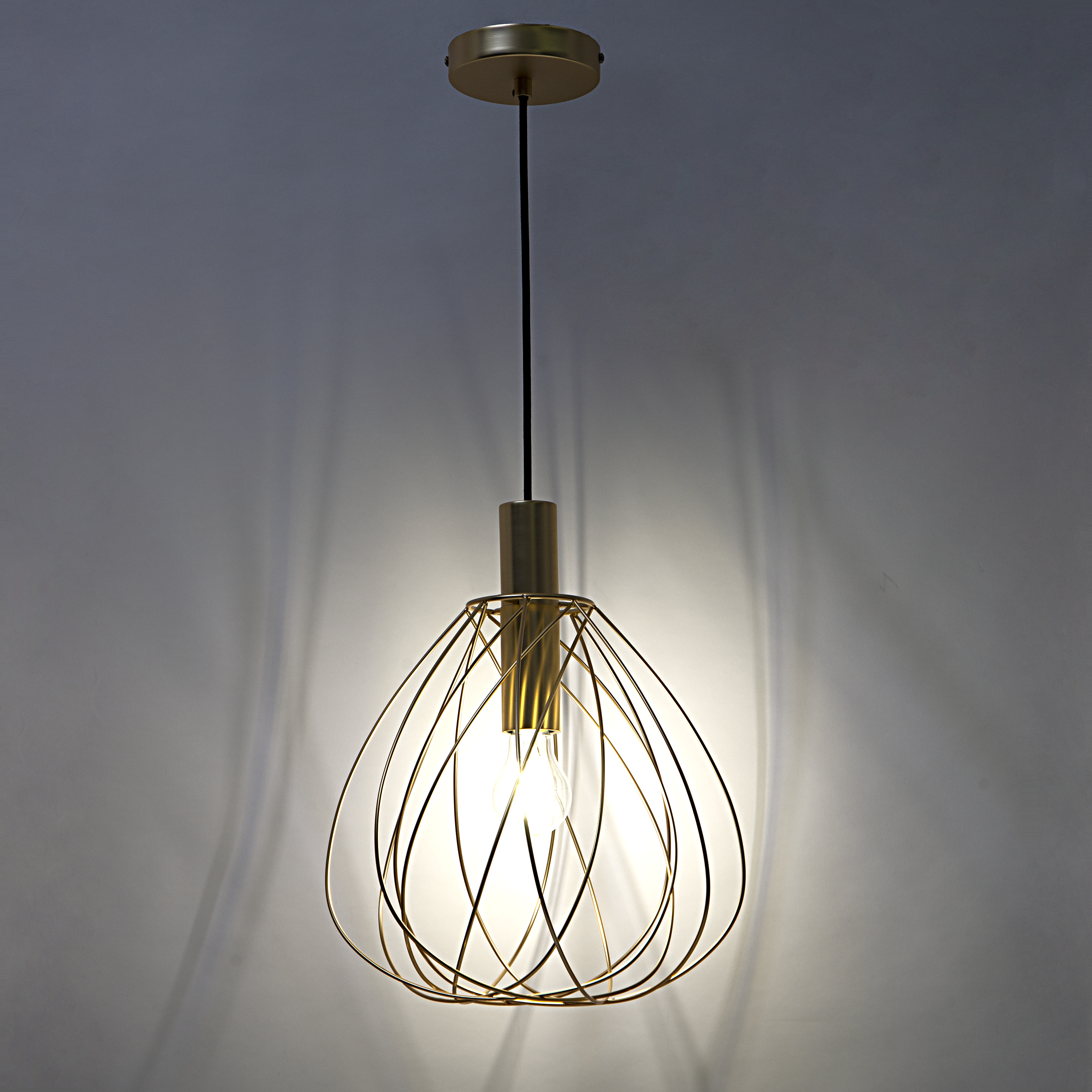 Lampa wisząca Merone mosiądz E27 Inspire - 23