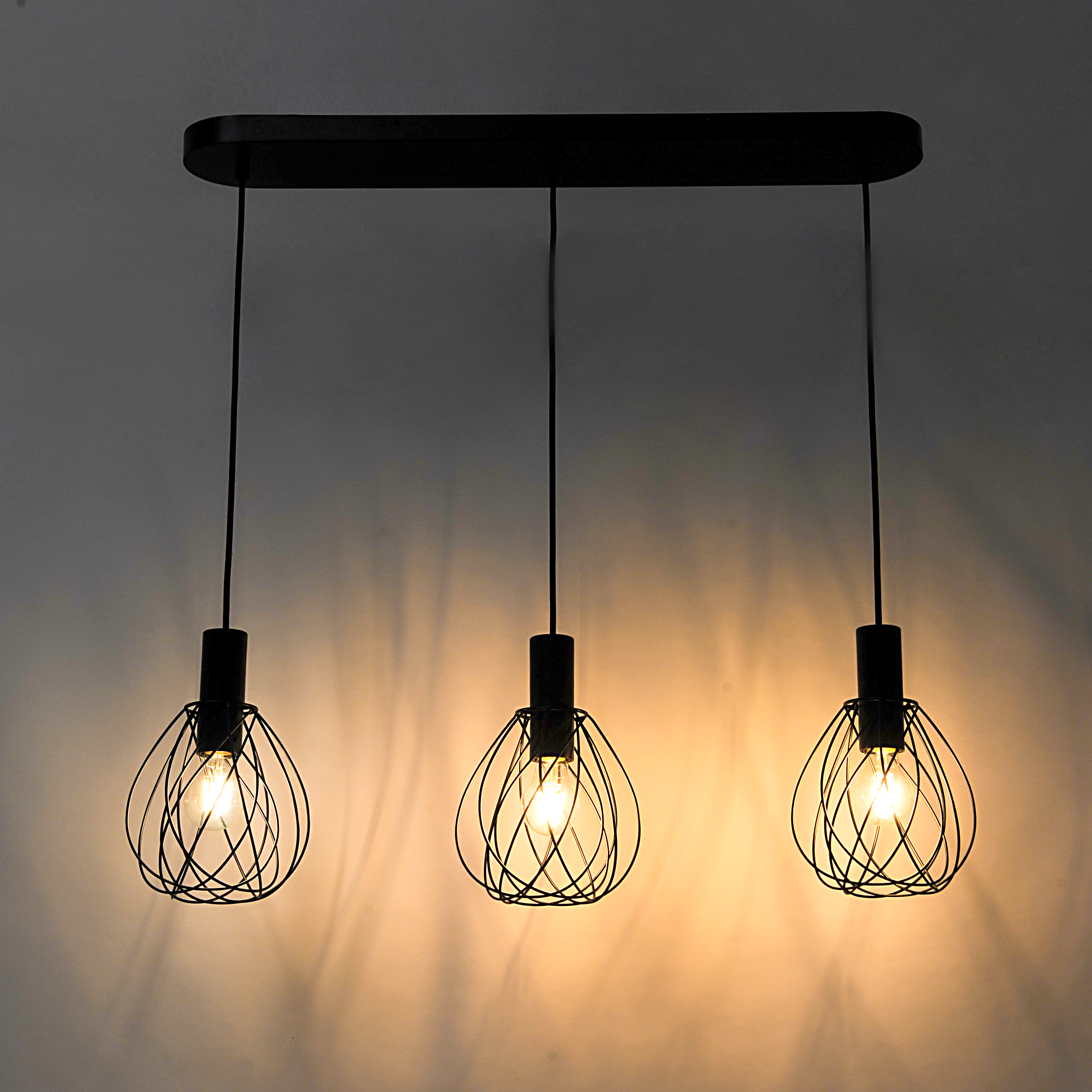 Lampa wisząca Merone czarna E27 Inspire - 15