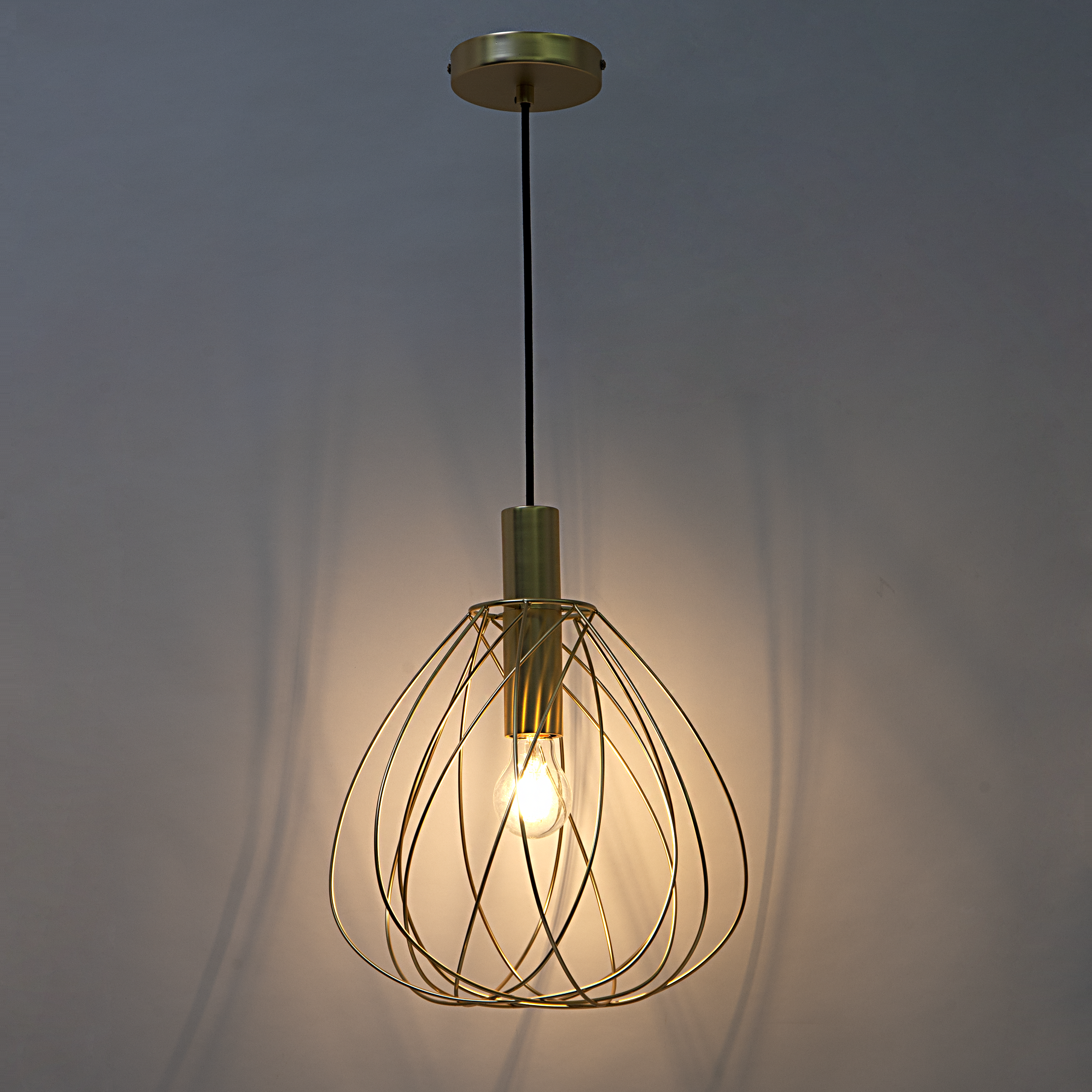 Lampa wisząca Merone mosiądz E27 Inspire - 20