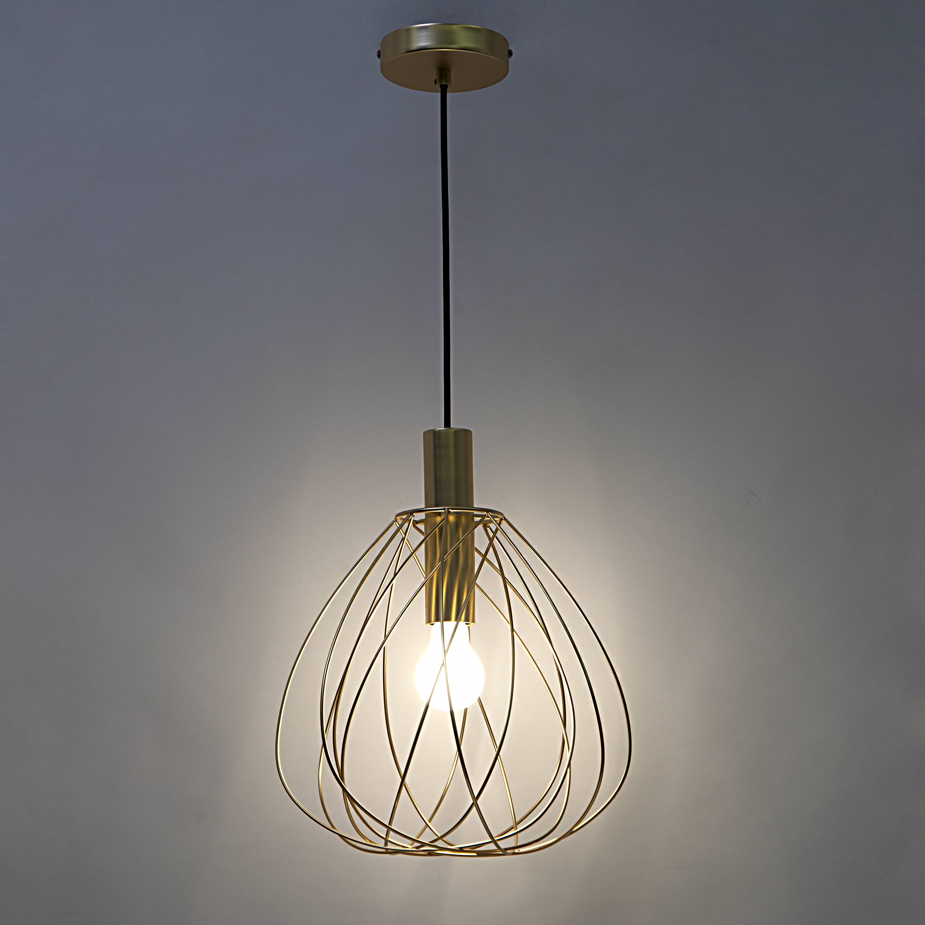 Lampa wisząca Merone mosiądz E27 Inspire - 19