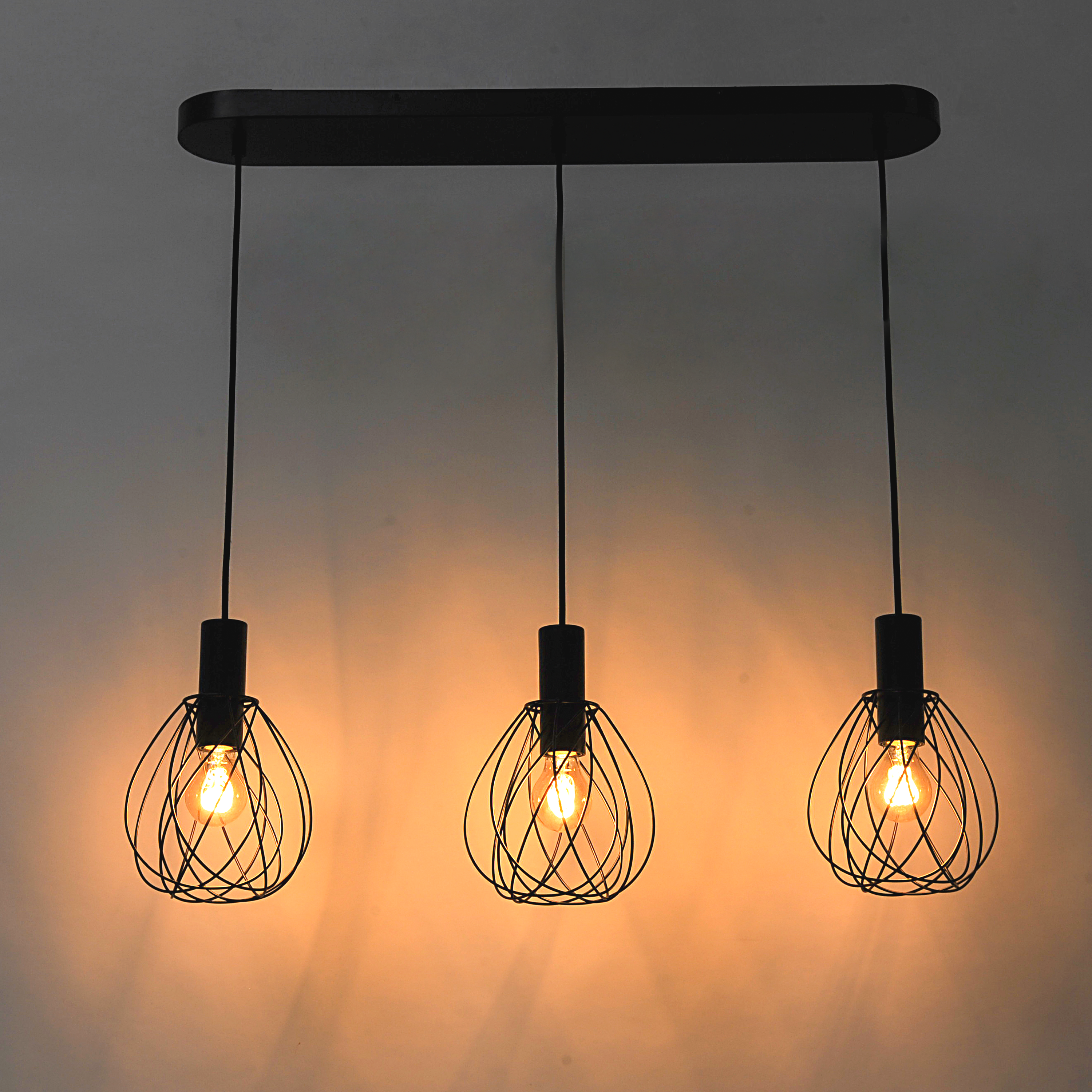 Lampa wisząca Merone czarna E27 Inspire - 13