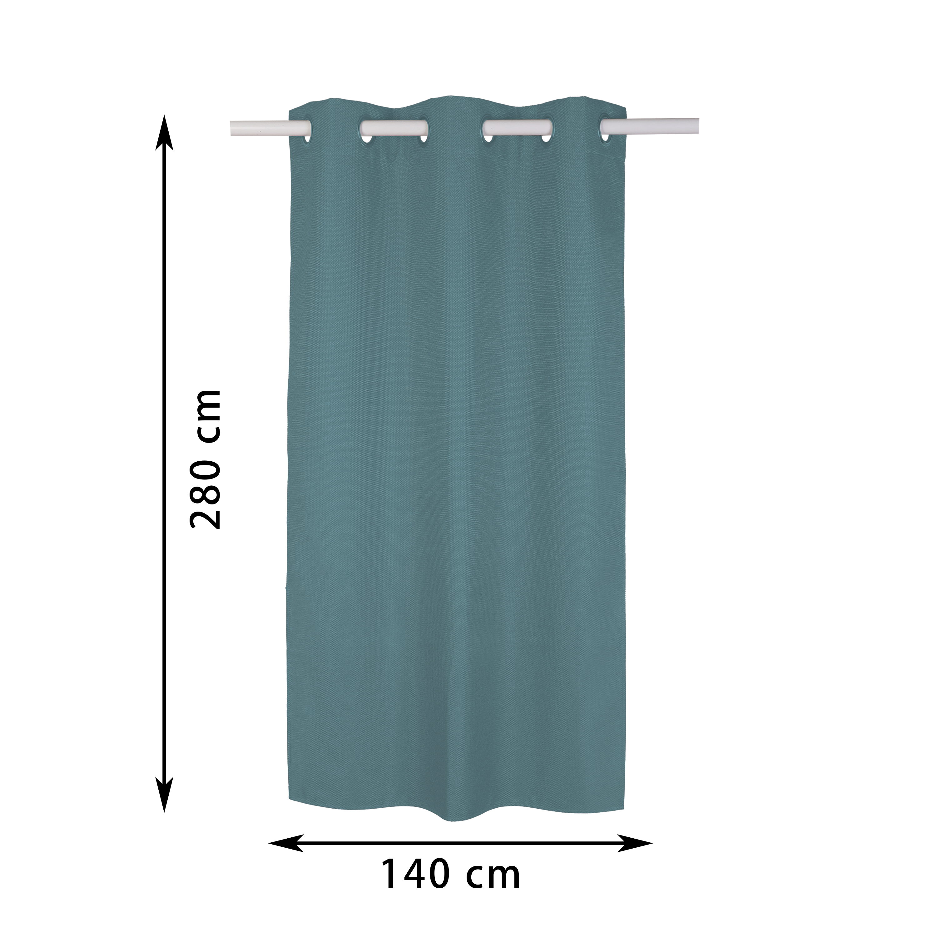 Rideau occultant, Miami, bleu H.280 x l.140 cm INSPIRE - 5